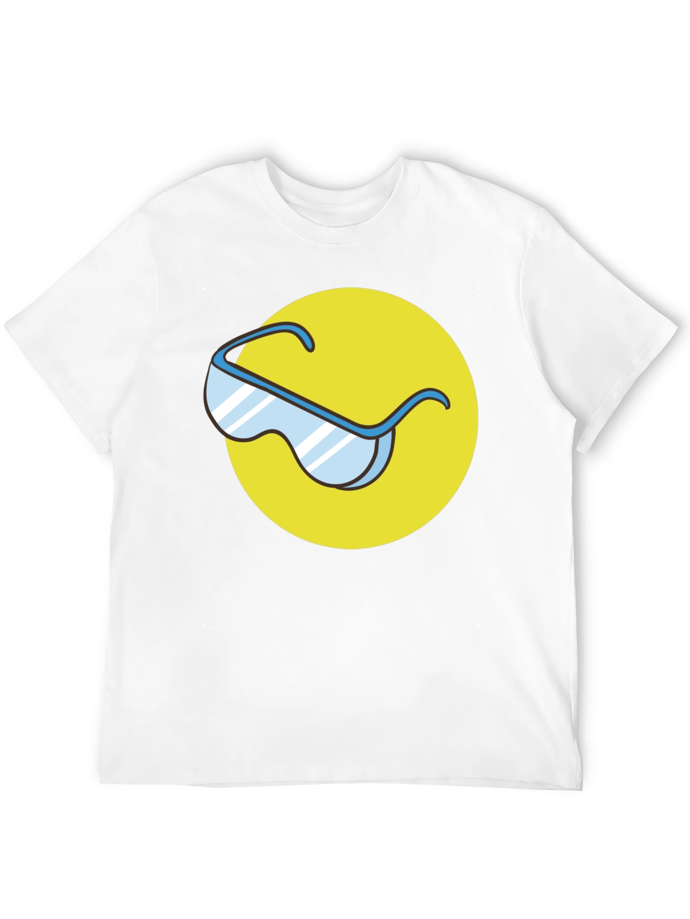 Black Cool Shades Graphic Tee - Black Cotton Blend view 12