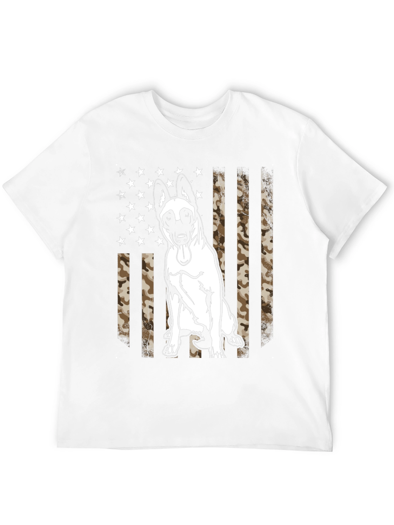 Belgian Malinois Camo Flag T-Shirt - 12