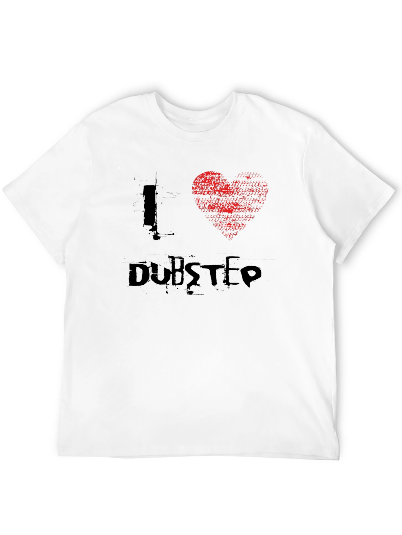 Black I Love Dubstep Black T-Shirt - Music Lover Tee view 12