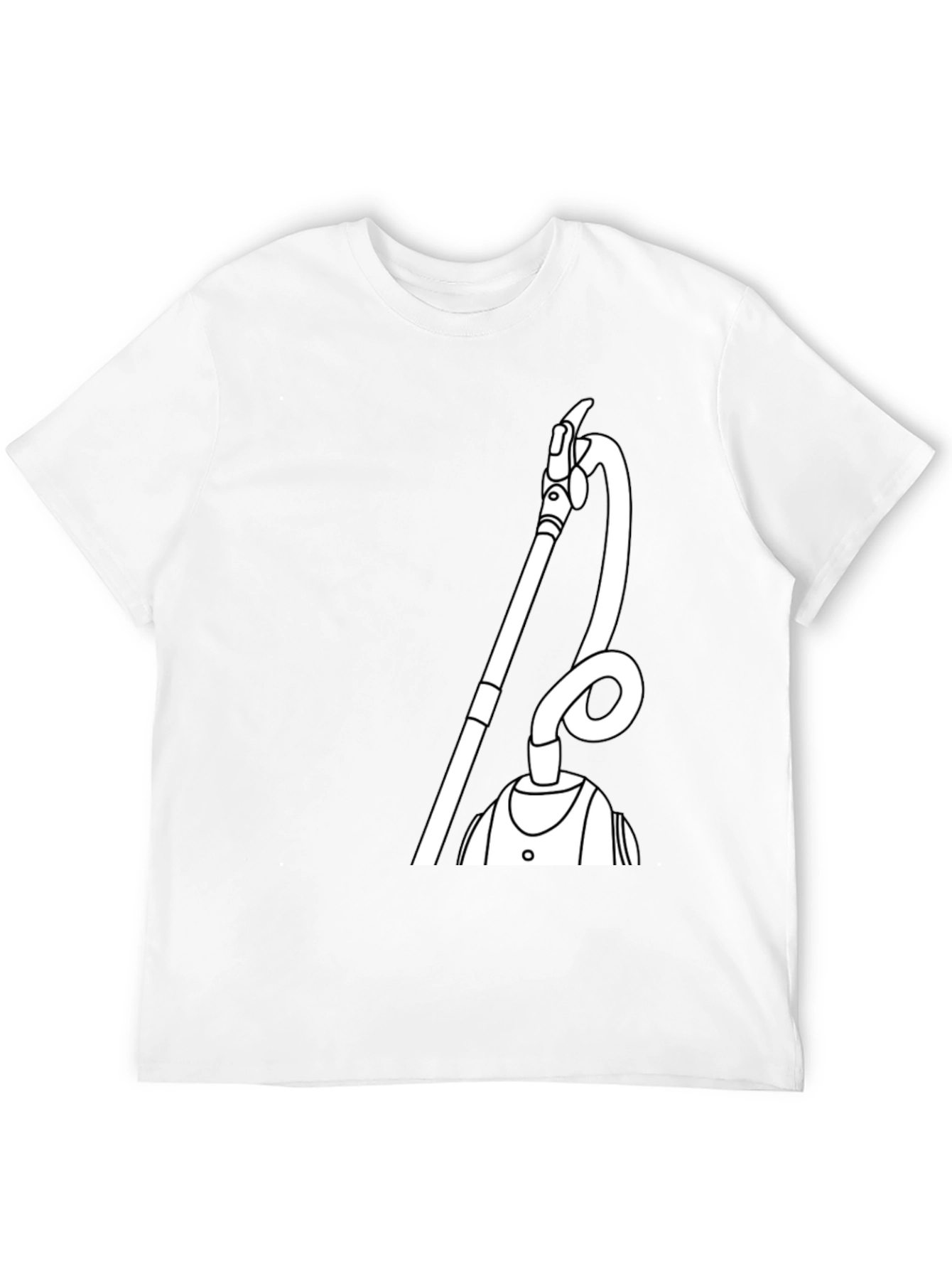 Black Funny Vacuum T-Shirt - Unique Graphic Tee view 12