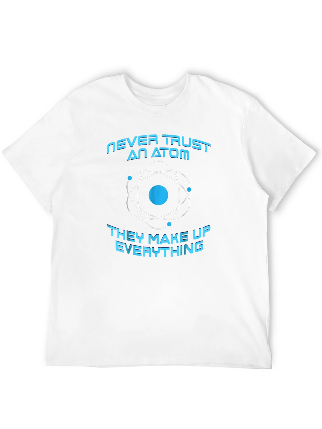 Black Never Trust an Atom Graphic Tee - Mens Black T-Shirt view 12