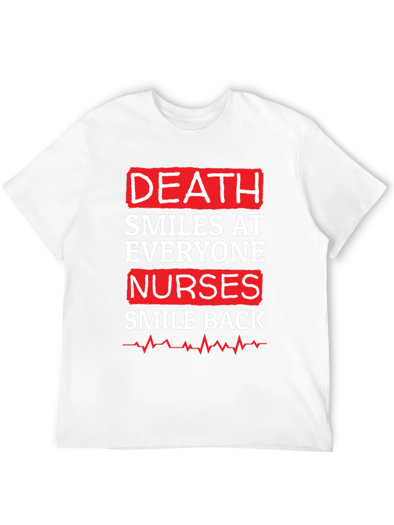 Black Death Smiles At Everyone Nurse Graphic T-Shirt view 12