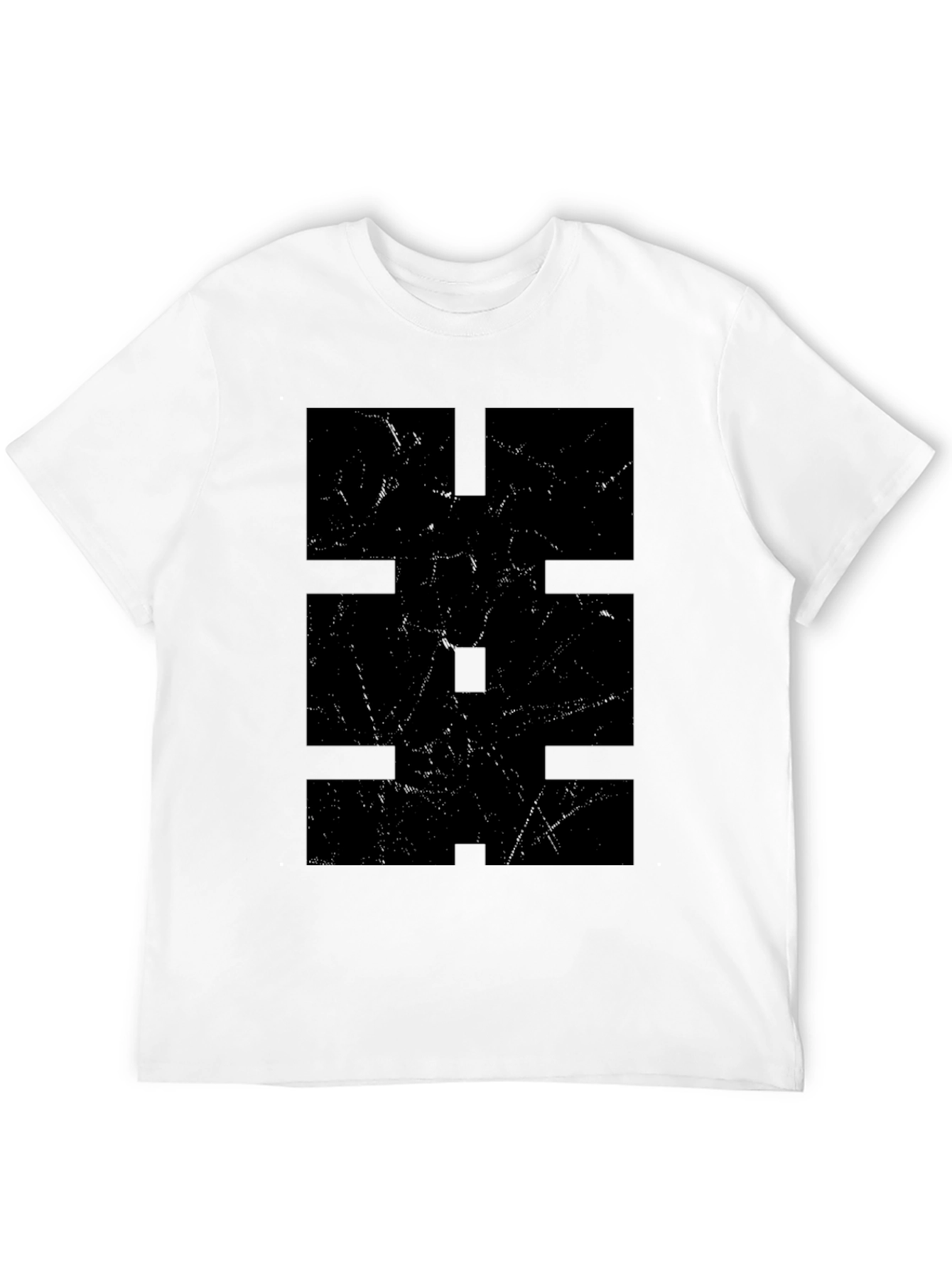 Black Abstract Graphic Black T-Shirt view 12