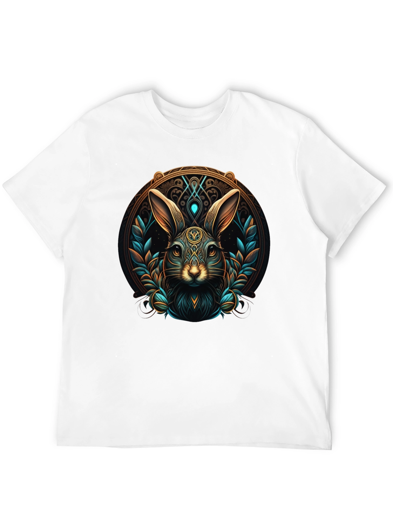 Black Mystic Rabbit Graphic Tee - Black view 12