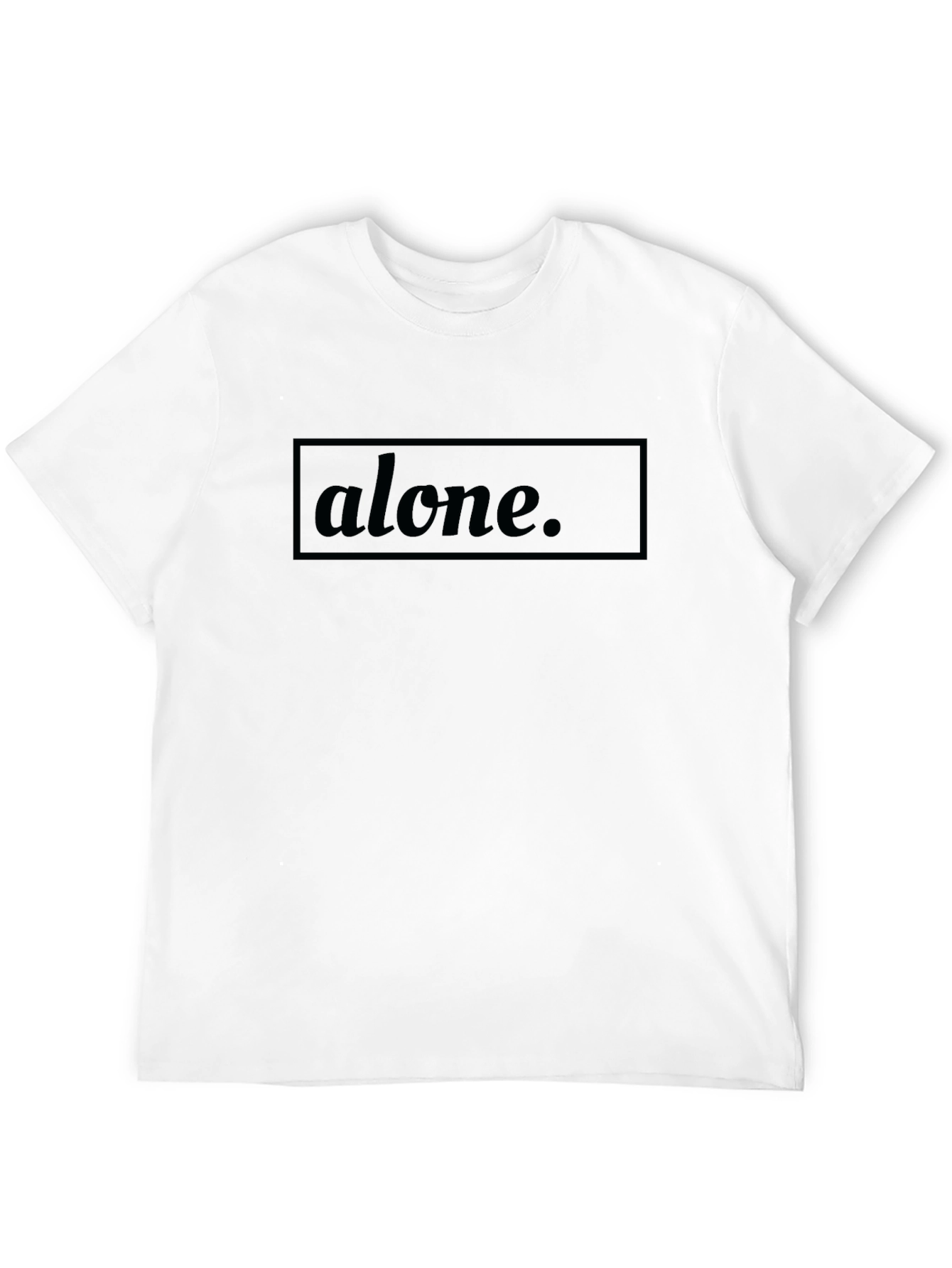 Black Alone Graphic Tee - Men's Black T-Shirt view 12