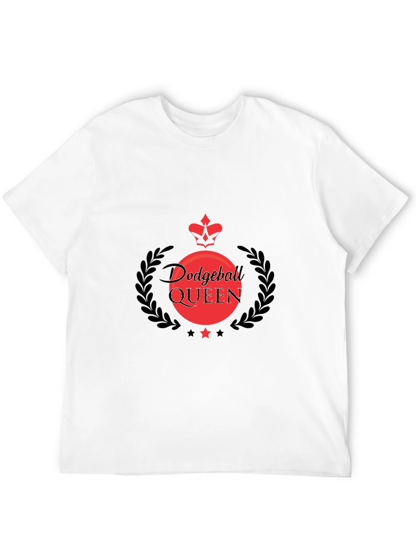 Black Dodgeball Queen Black T-Shirt view 12