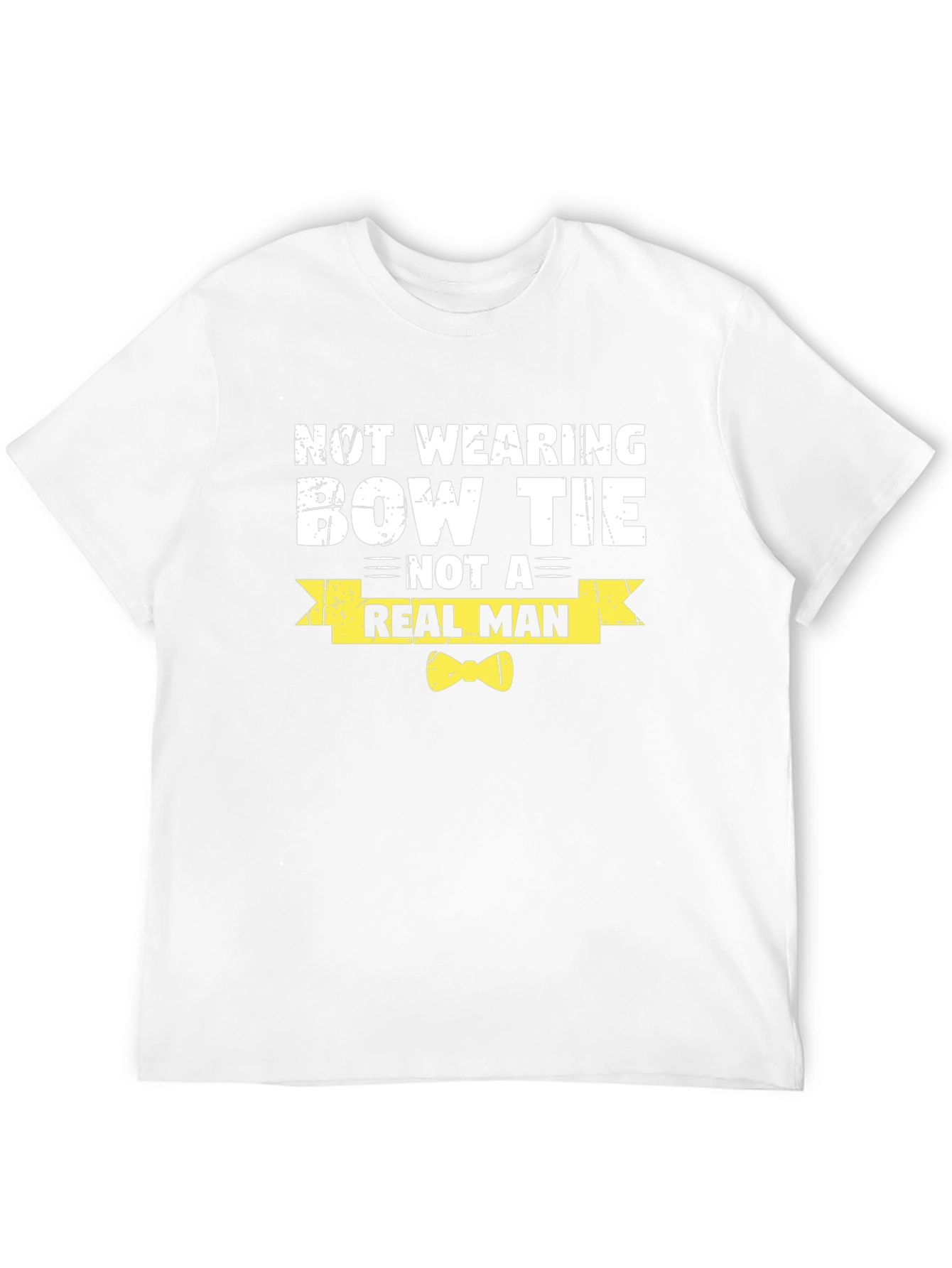 Black Bow Tie T-Shirt - Real Man Graphic Tee view 12
