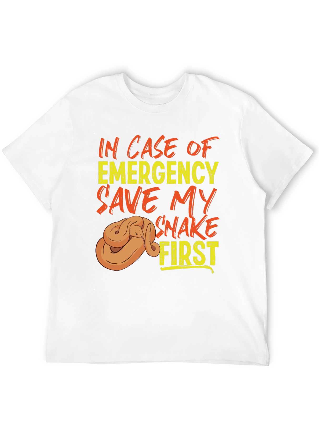 Black Save My Snake First T-Shirt, Emergency Pet Reptile Tee view 12