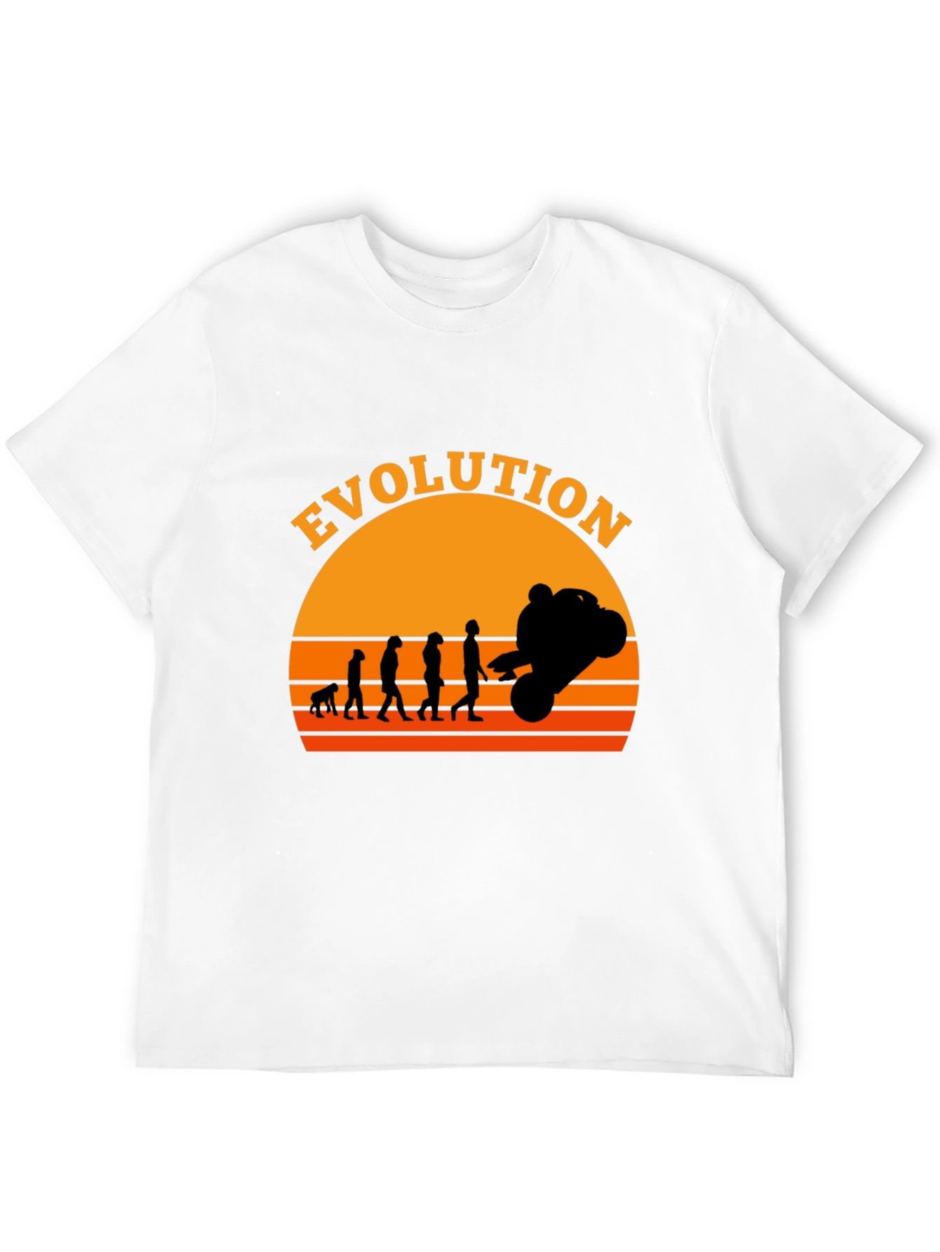 Black Evolution of Moto Black T-Shirt view 12
