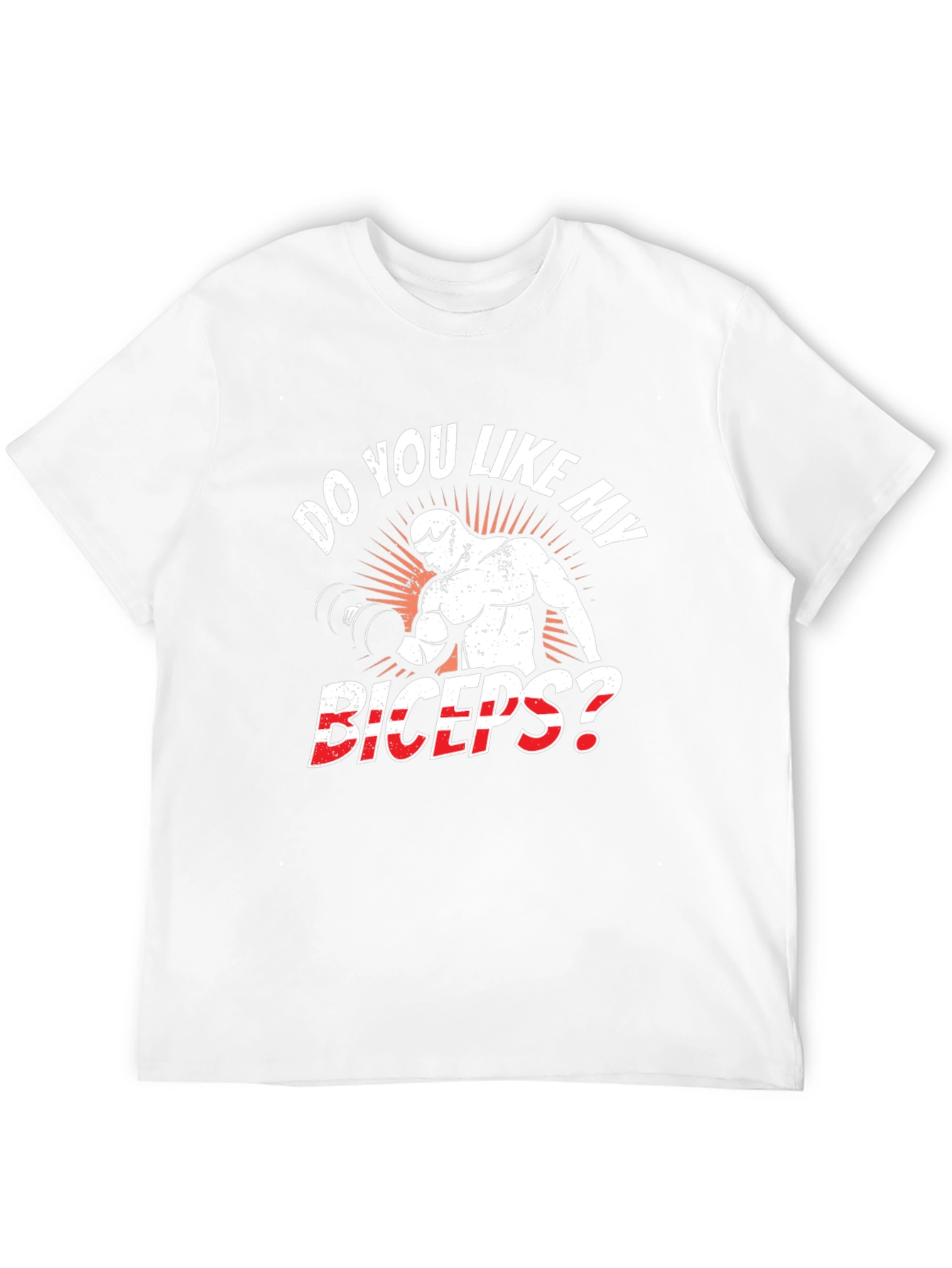 Black Do You Like My Biceps? Black Graphic T-Shirt view 12