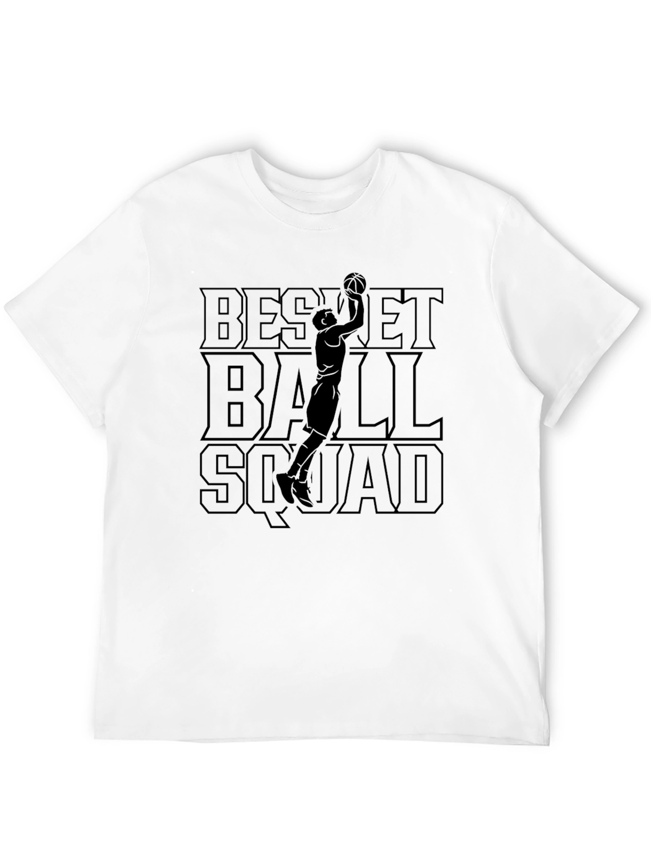 Black Basketball Squad Graphic Tee - Stylish Sportswear view 12