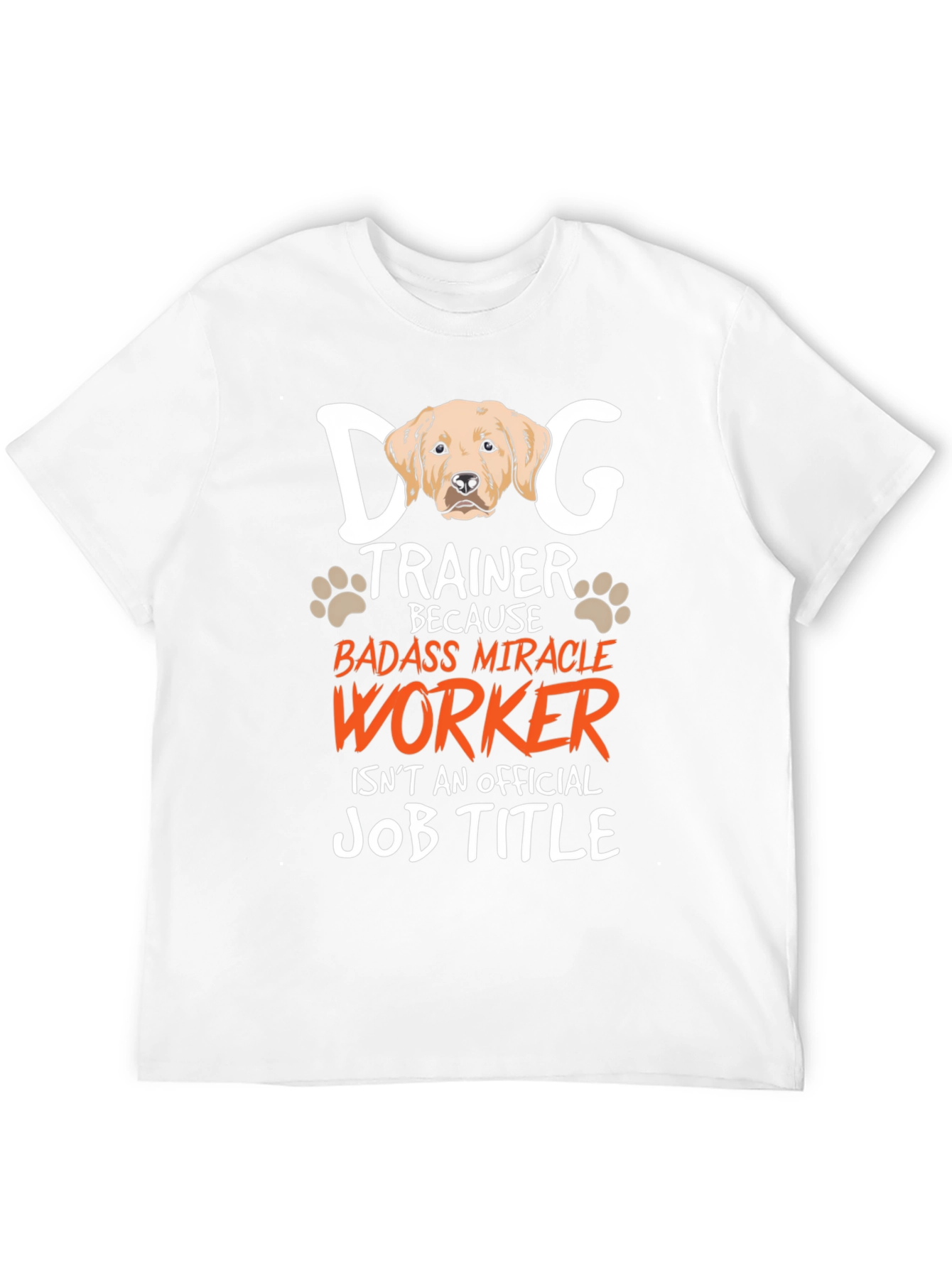 Black Dog Trainer Badass Miracle Worker Graphic T-Shirt view 12