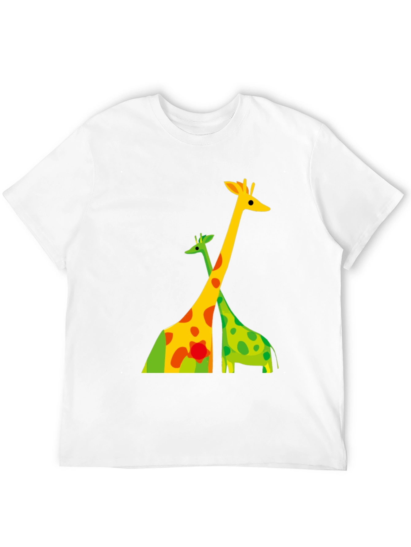 Black Giraffe Graphic Tee - Modern Animal Print Shirt view 12