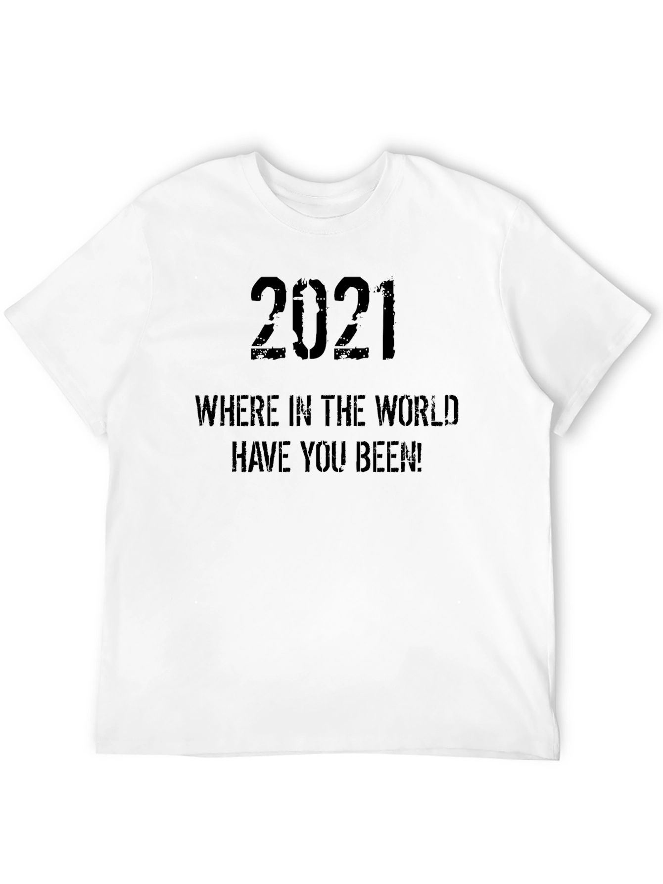 Black 2021 Where In The World T-Shirt - Black view 12