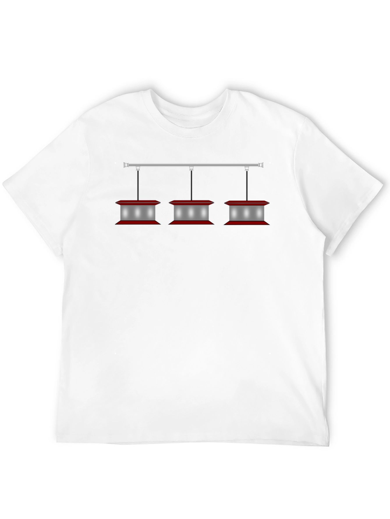 Black Vintage Diner Lighting Graphic Tee - Black view 12