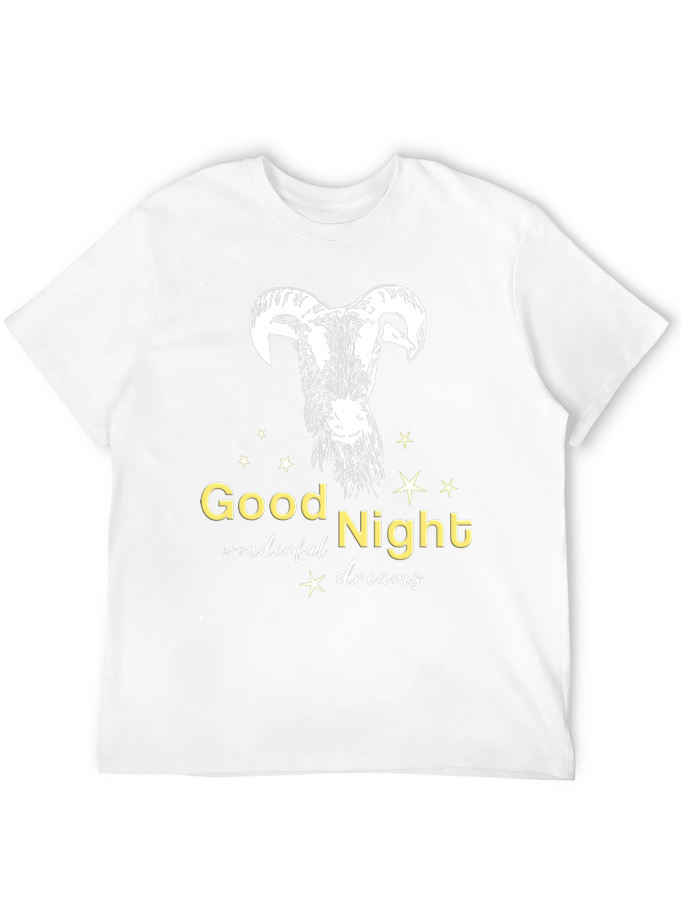 Black Good Night Dreams Goat T-Shirt view 12
