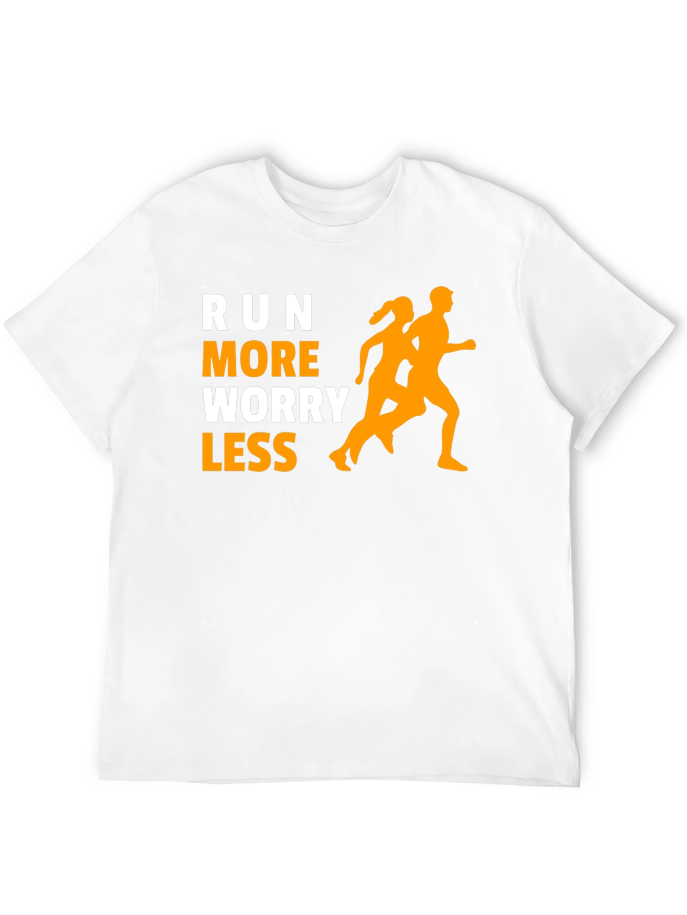 Run More Worry Less T-Shirt - Fitness Motivation - 12