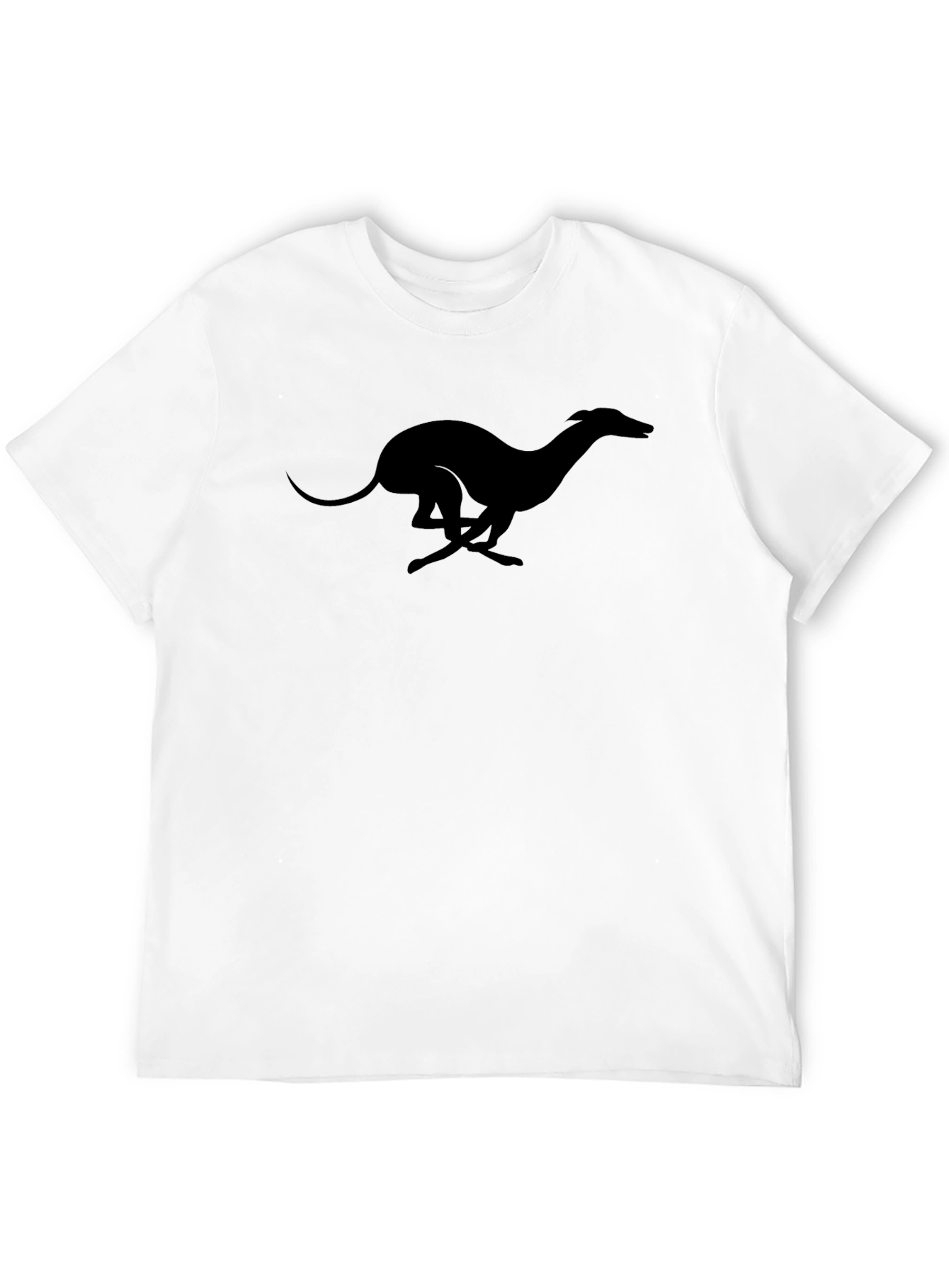 Sleek Greyhound Silhouette Black T-Shirt - 12