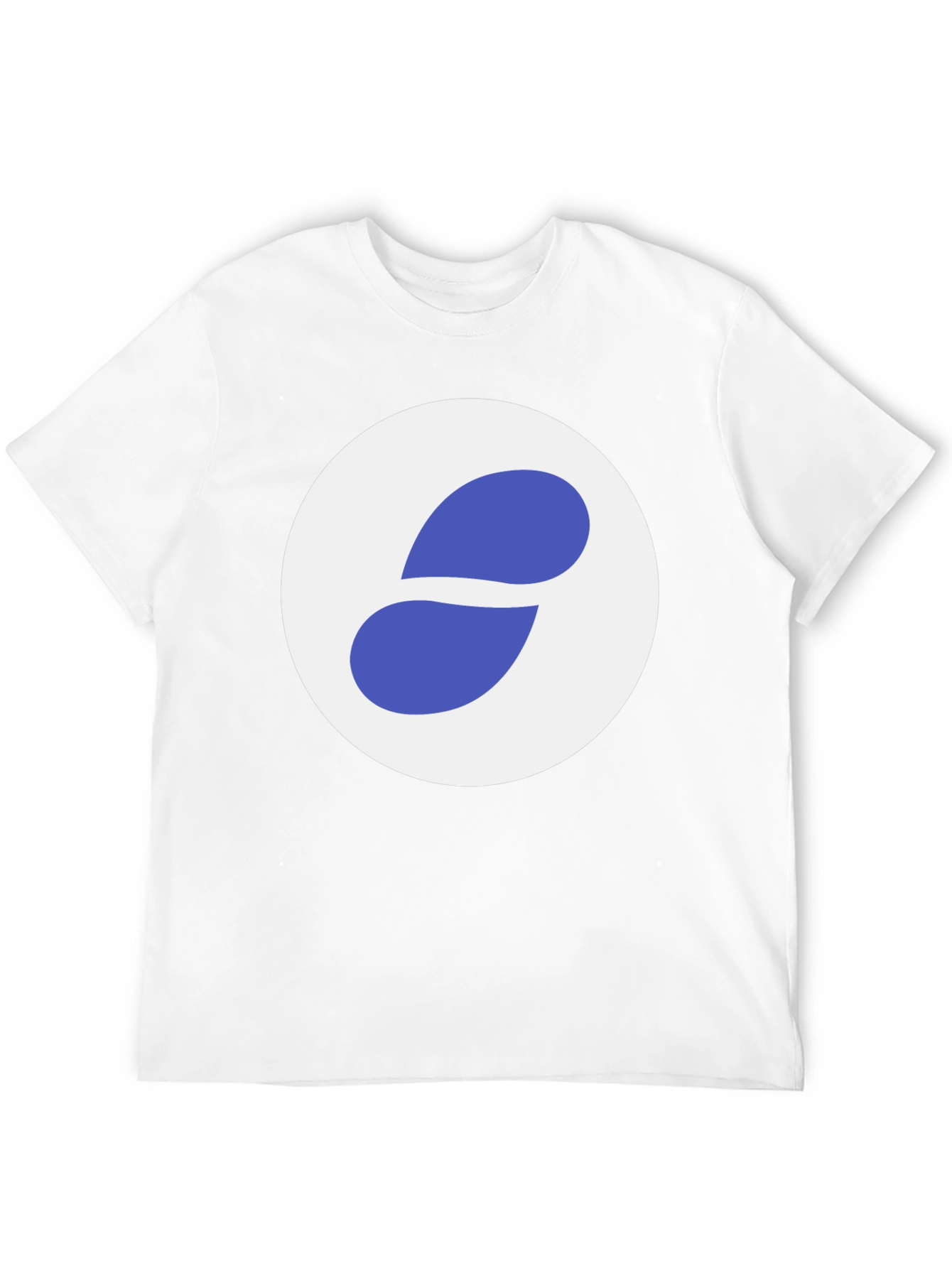 Black T-Shirt with Abstract Circle Logo - 12