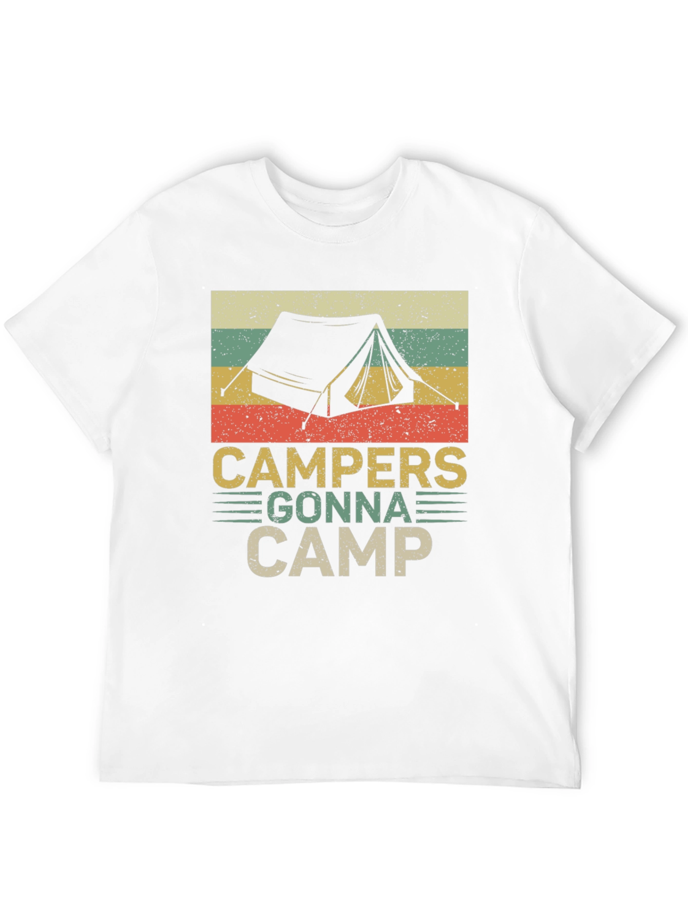 Black Campers Gonna Camp Retro Graphic T-Shirt view 12