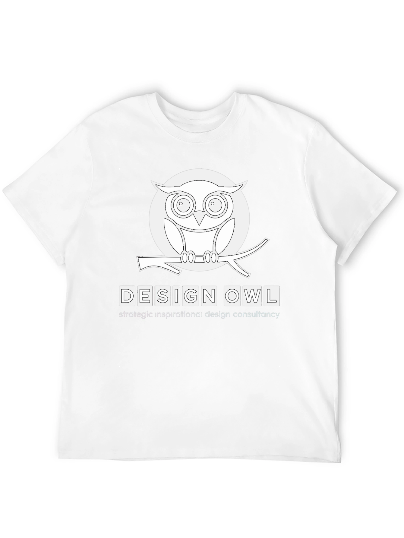 Black Design Owl Graphic Print Tee view 12