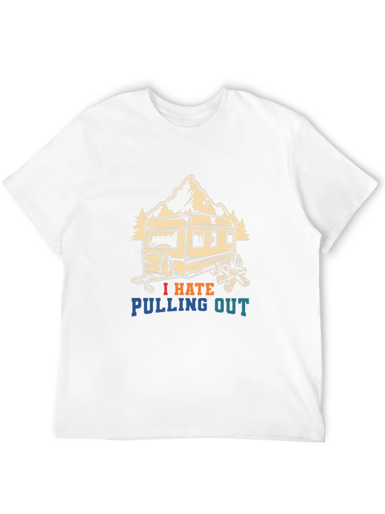 Black I Hate Pulling Out Camping T-Shirt view 12