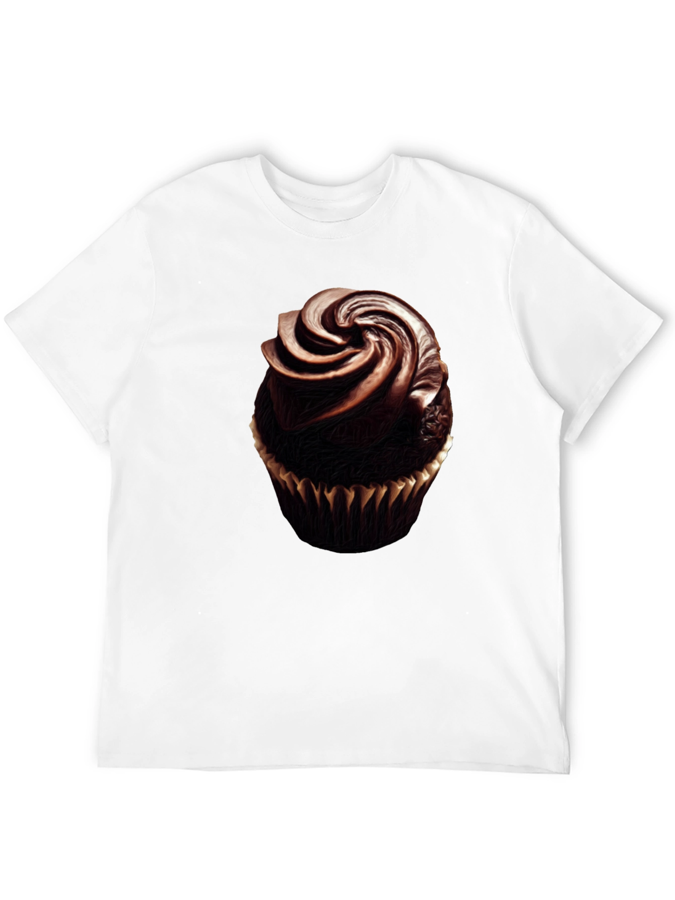 Black Chocolate Cupcake Graphic Tee - Sweet Treat Shirt view 12