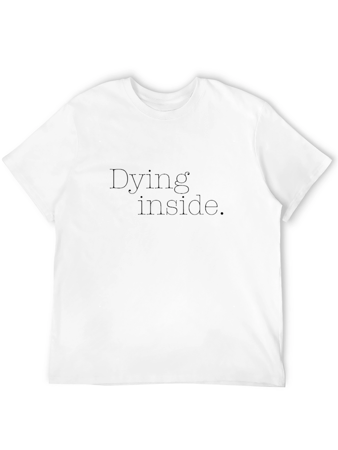 Black Dying Inside Black Graphic T-Shirt - Unisex view 12