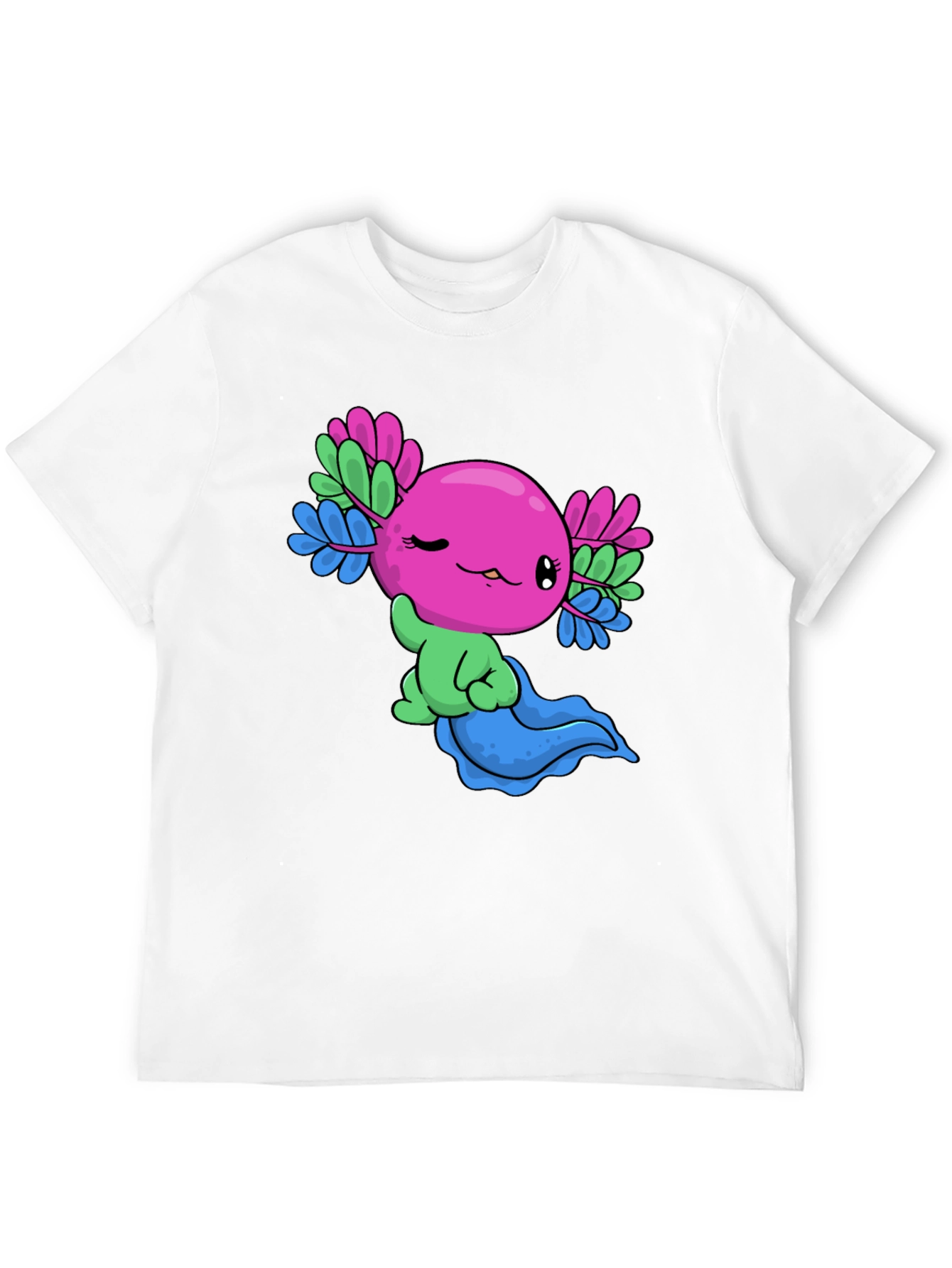 Black Axolotl Pride T-Shirt: Cute & Colorful Tee view 12