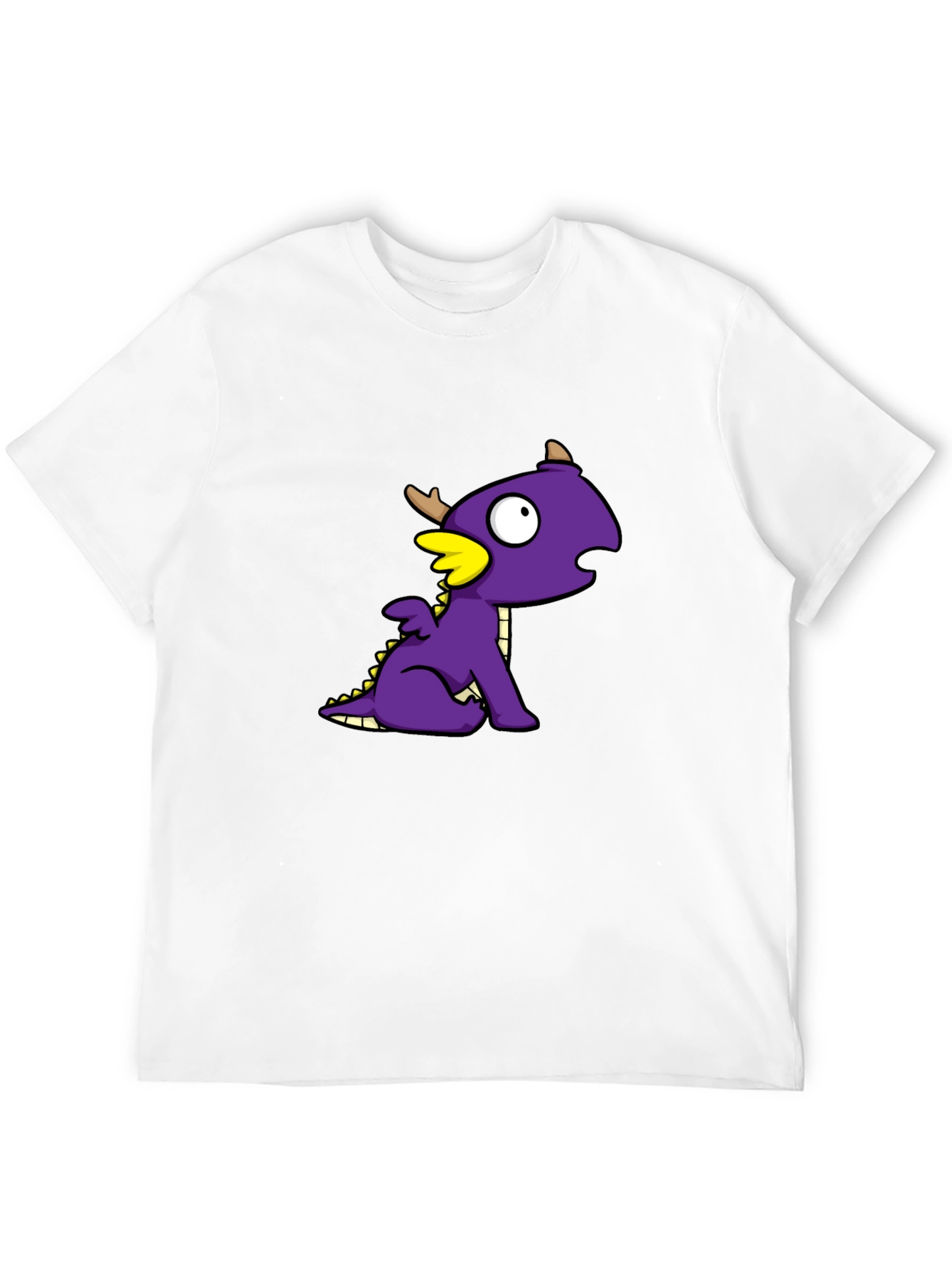 Black Dragon Cartoon Graphic T-Shirt view 12