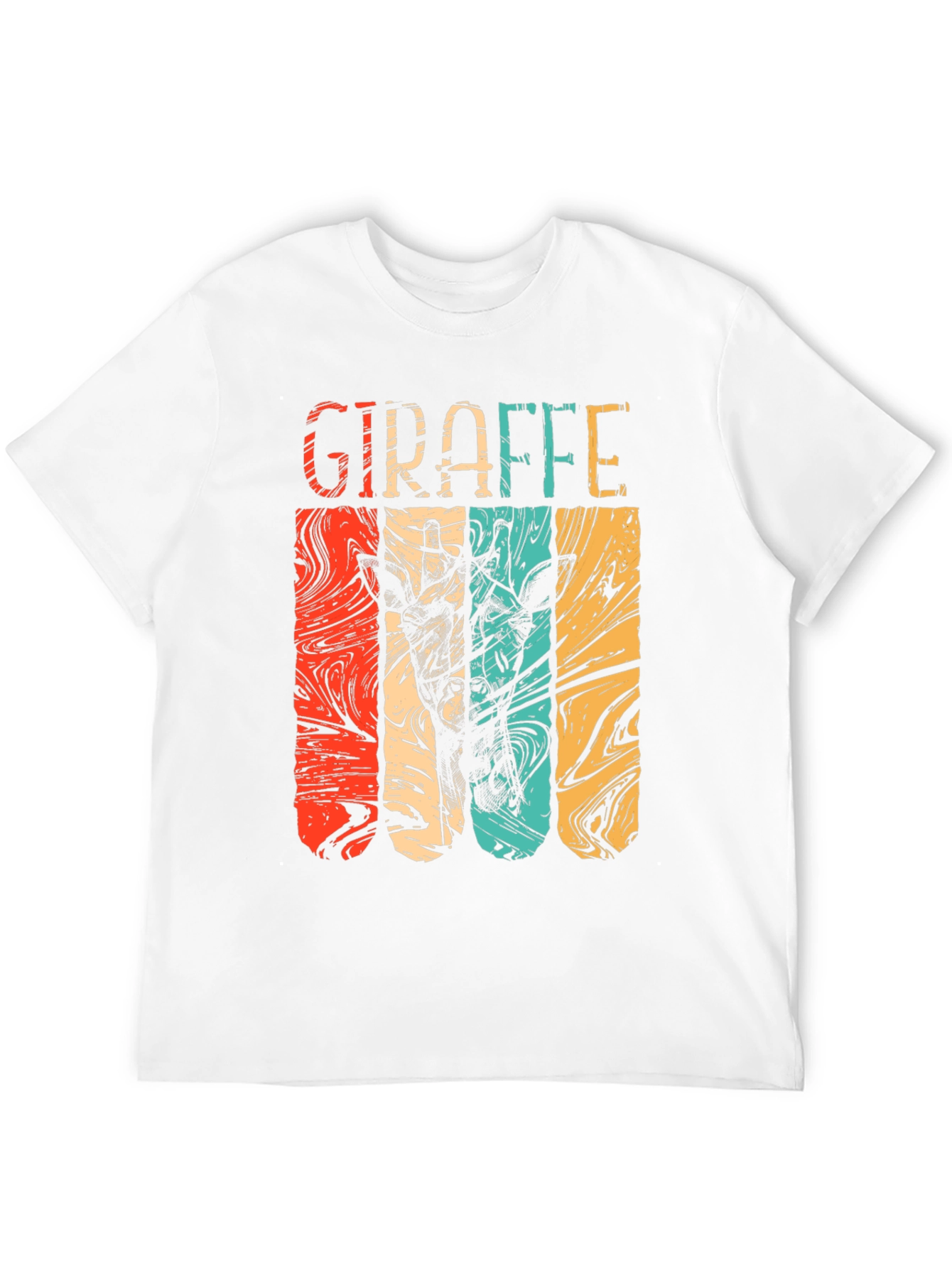 Black Retro Giraffe T-Shirt - Vintage Style Graphic Tee view 12