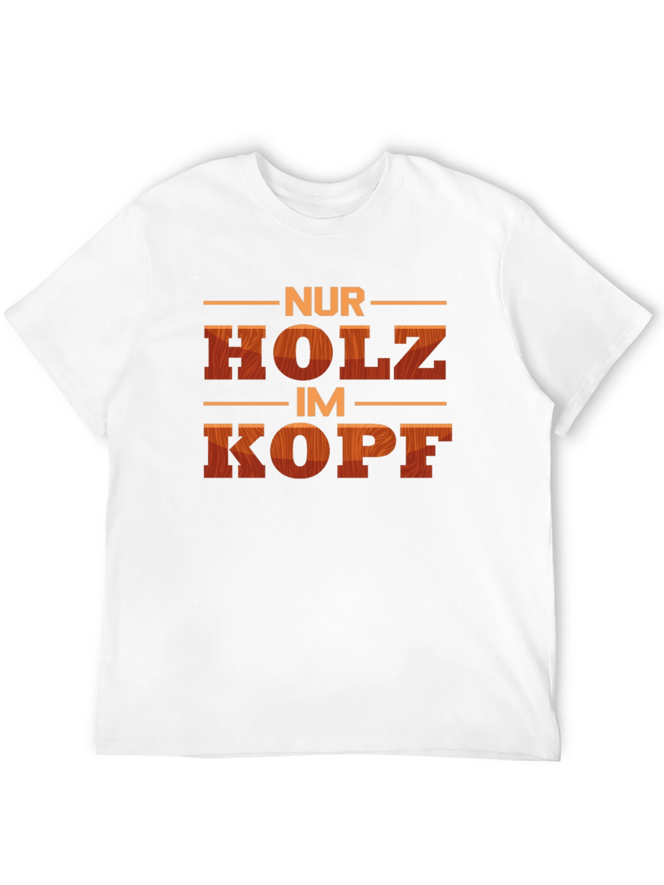 Black Nur Holz Im Kopf Funny T-Shirt view 12