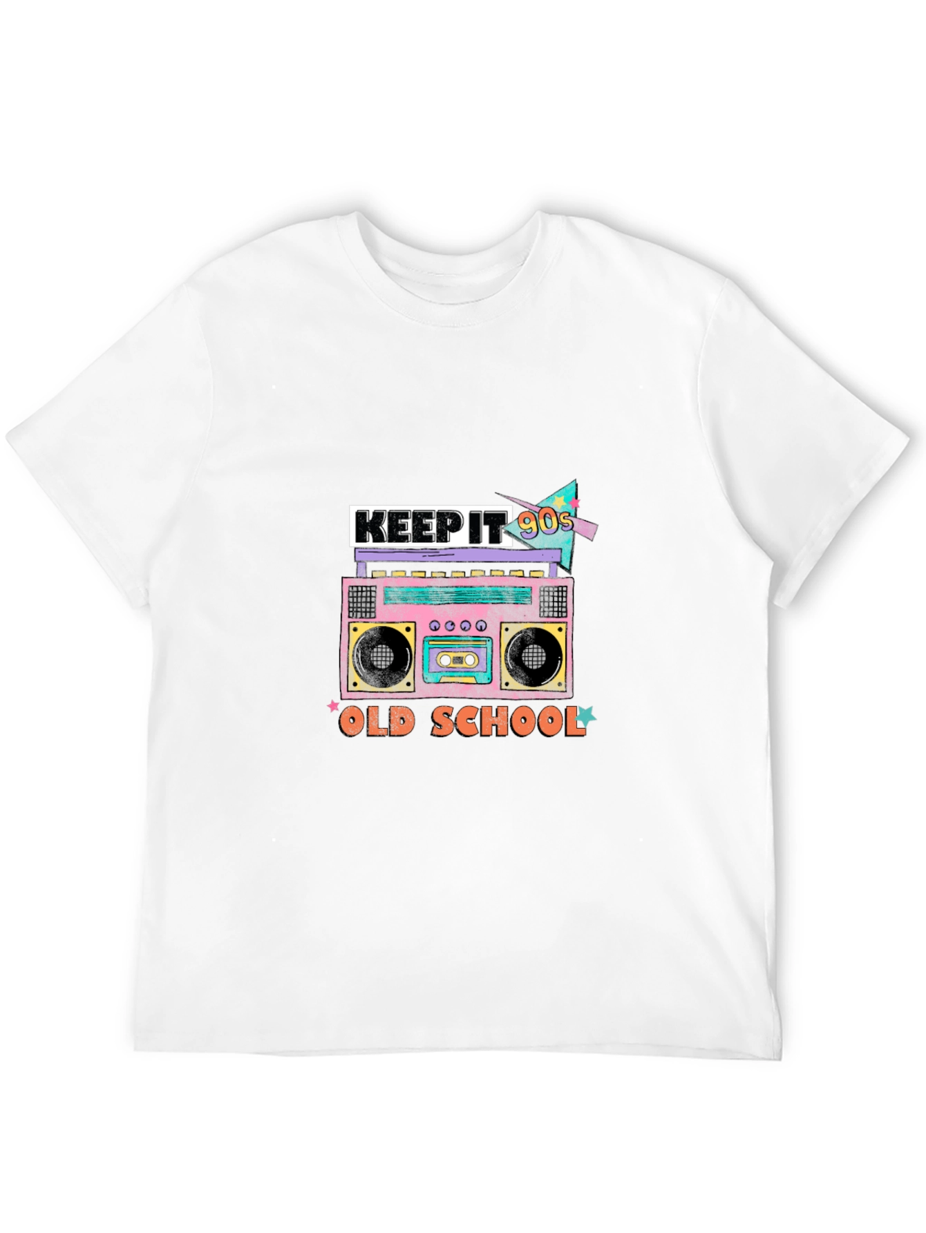 Black Keep It 90s Old School Black Graphic Tee view 12