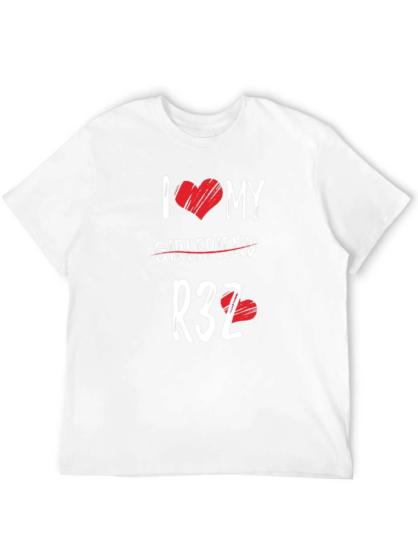 Black I Heart My Girlfriend R32 Graphic T-Shirt view 12