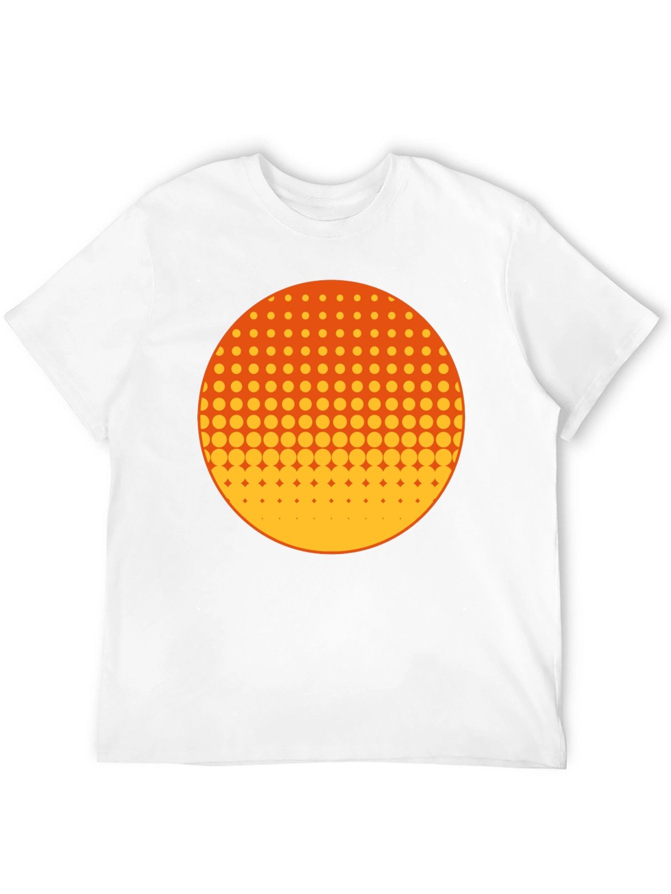 Black Retro Halftone Circle Graphic Tee - Black view 12