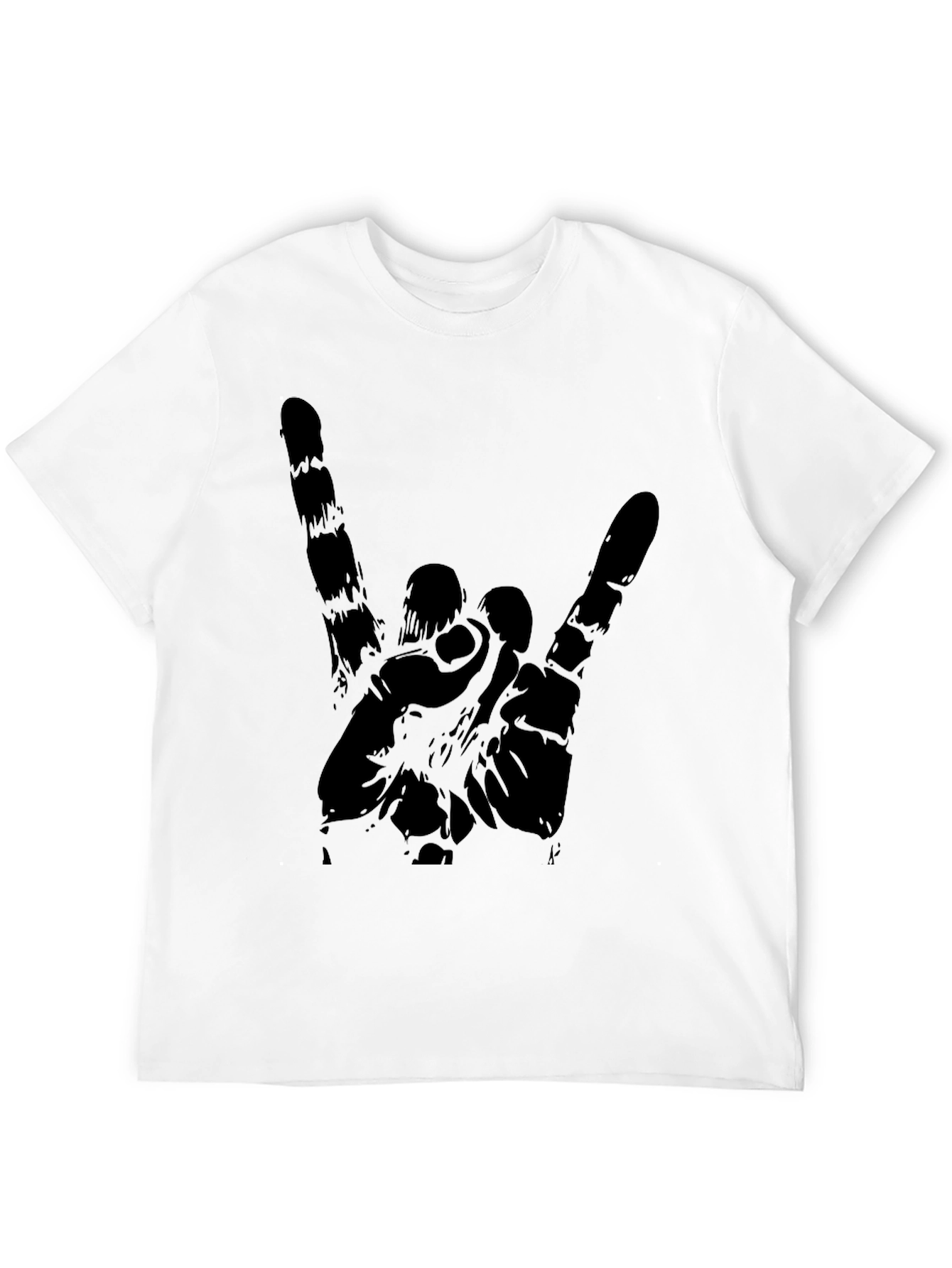 Black Rock On Graphic Black T-Shirt view 12