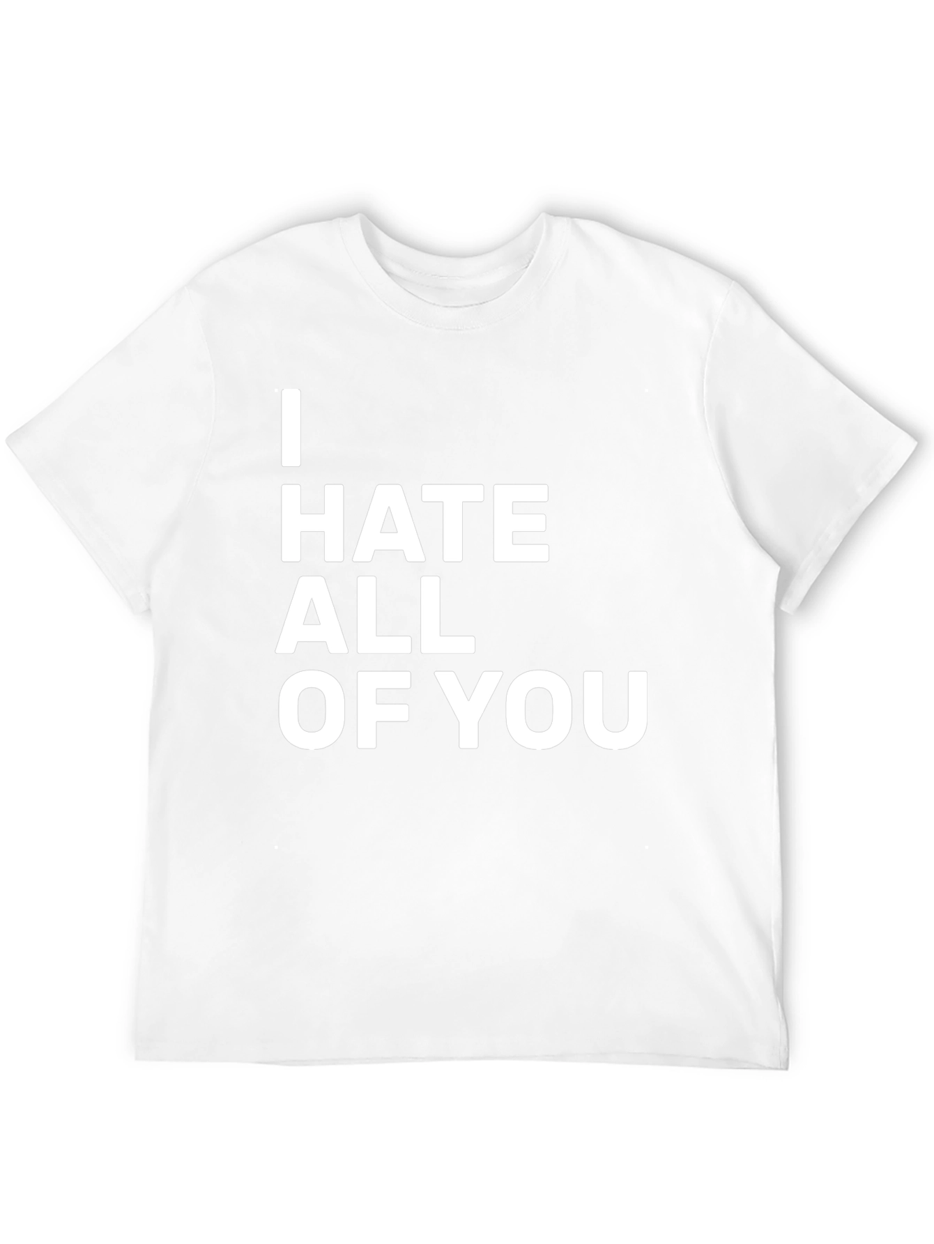 Black I Hate All Of You Graphic T-Shirt - Black view 12