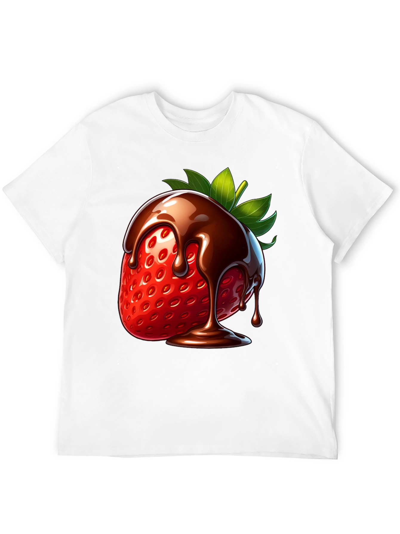 Black Chocolate Strawberry Graphic Tee view 12