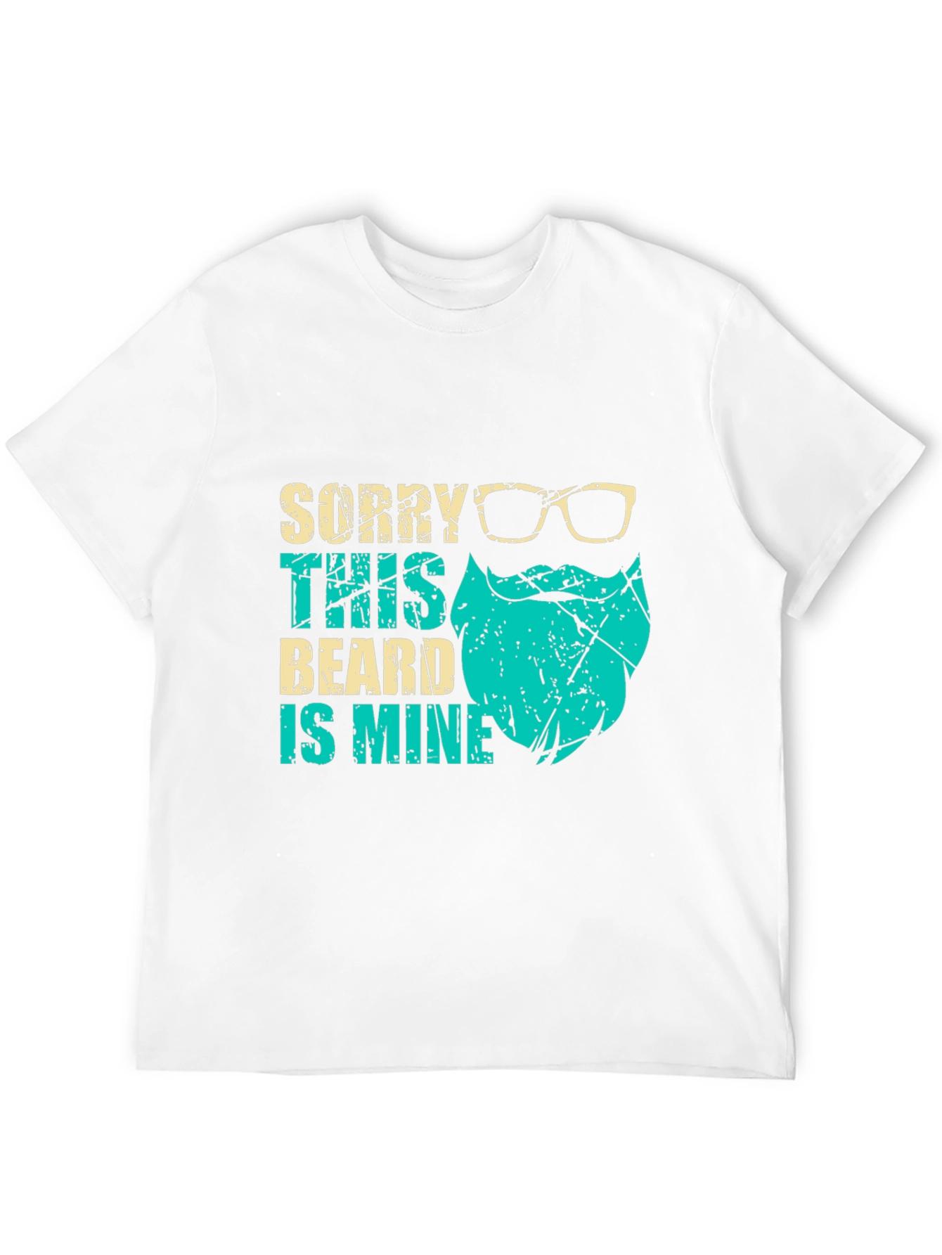 Black Bearded Humor Graphic Tee - 'Sorry This Beard is Mine' view 12