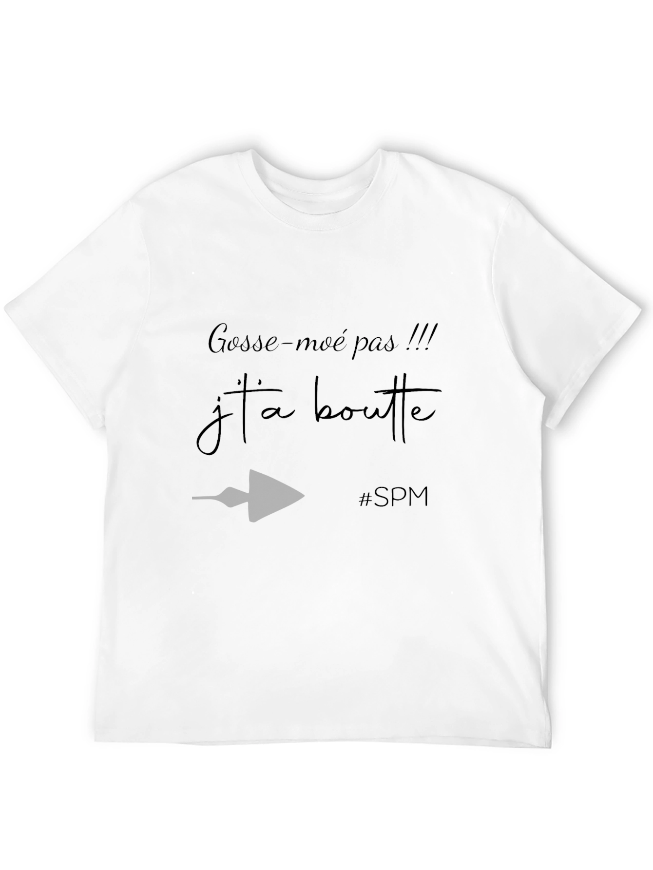 Black Gosses-moé pas T-Shirt - Crew Neck, Short Sleeve view 12