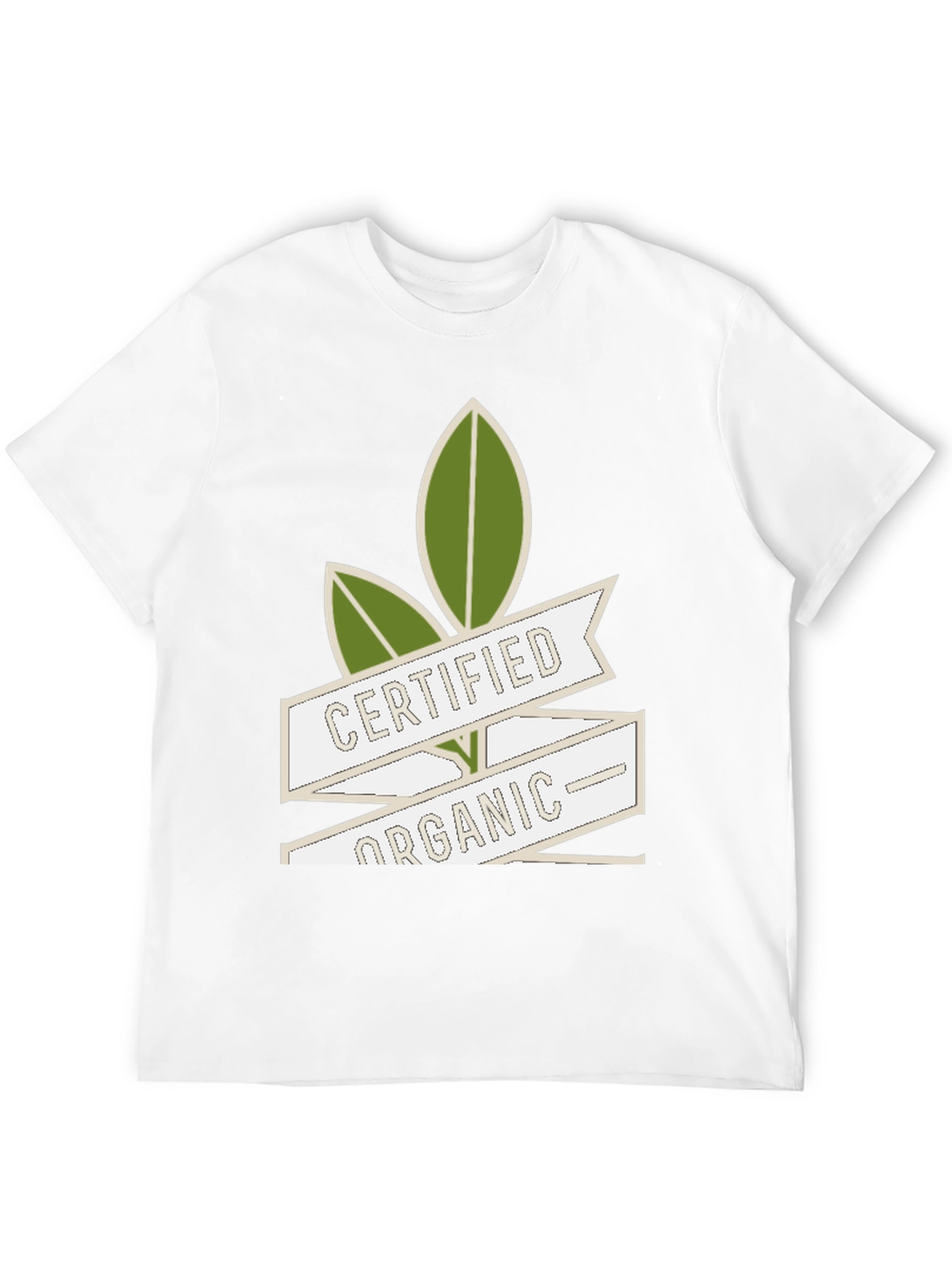 Black Certified Organic Graphic Tee - Eco-Friendly view 12