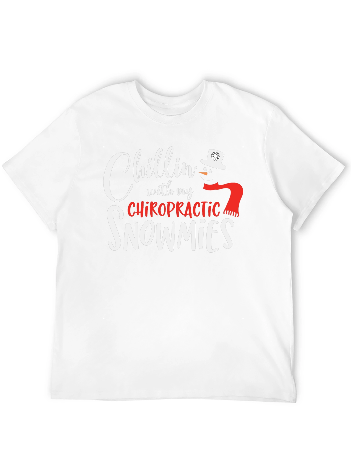 Black Chillin' with my Chiropractic Snowmies T-Shirt view 12