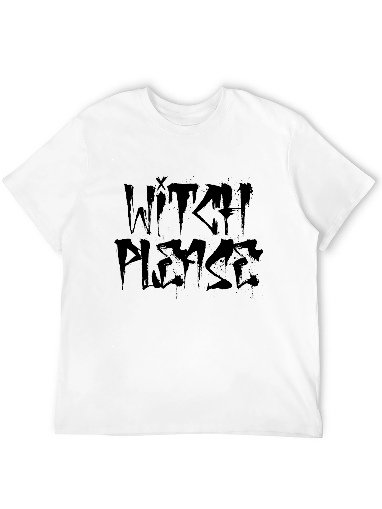 Black Witch Please Black Graphic T-Shirt view 12