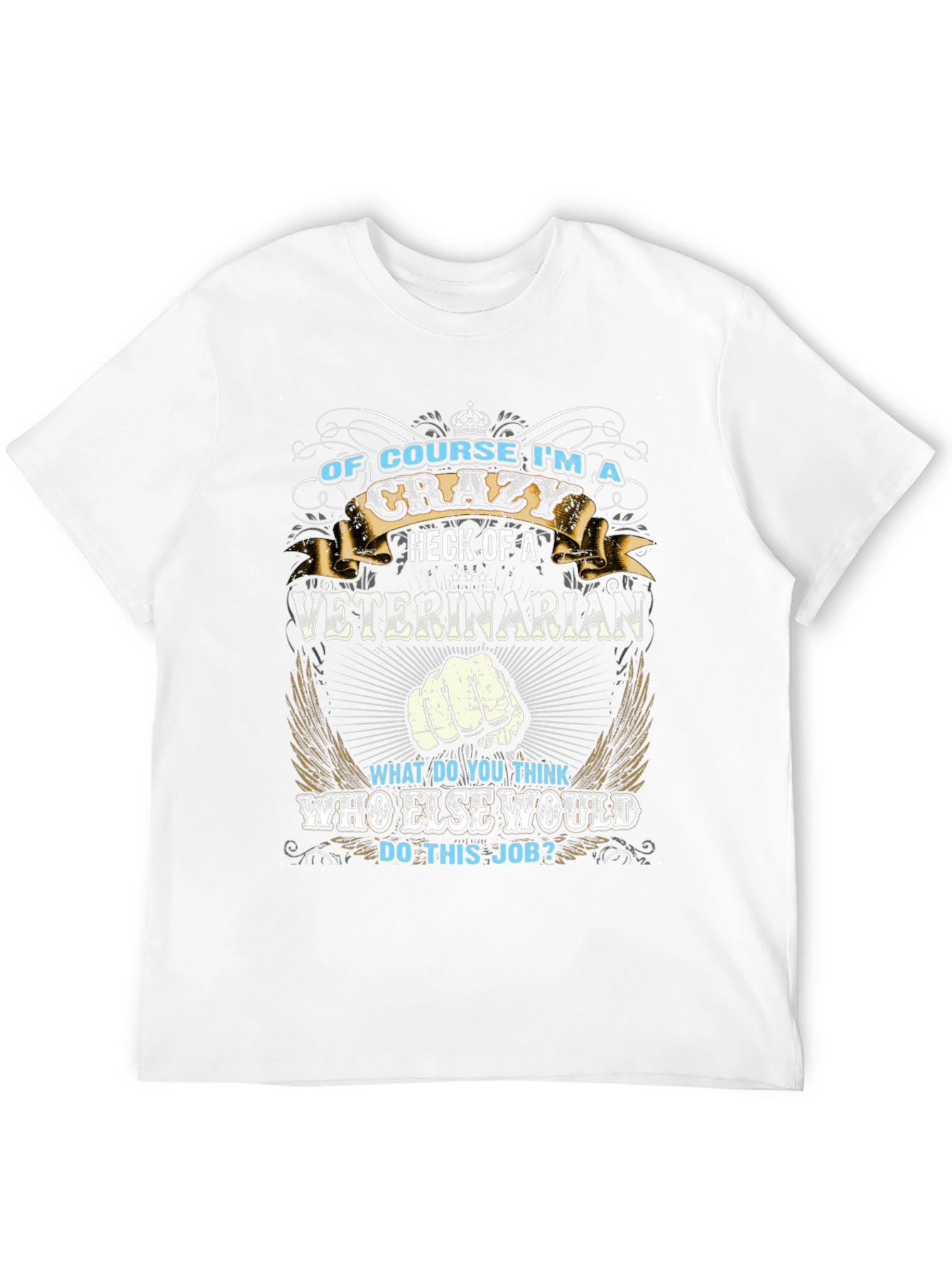 Black Crazy Veterinarian T-Shirt - Gift for Animal Lovers view 12