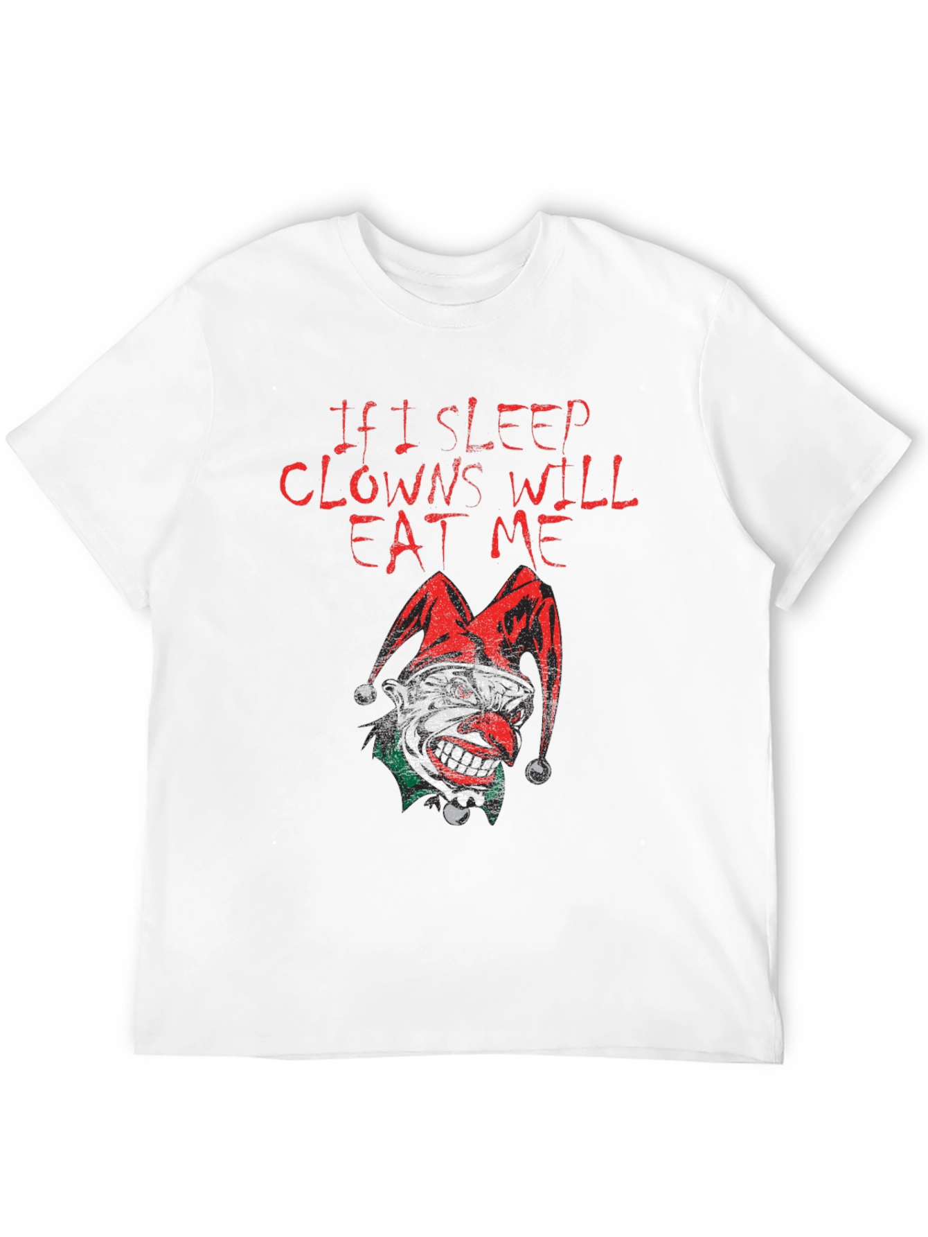 Black If I Sleep Clowns Will Eat Me Graphic T-Shirt view 12