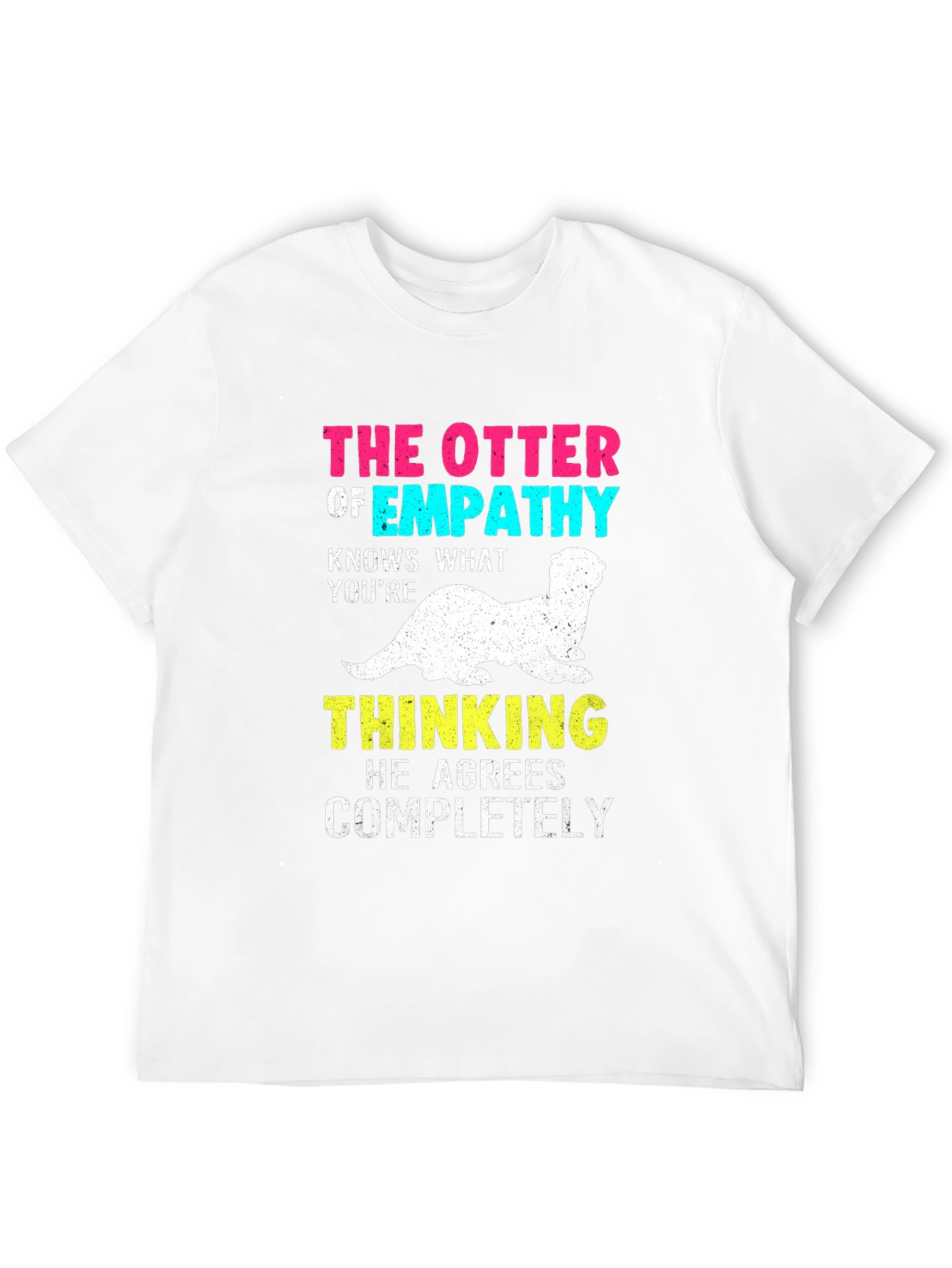 Black Empathy Otter Graphic T-Shirt view 12