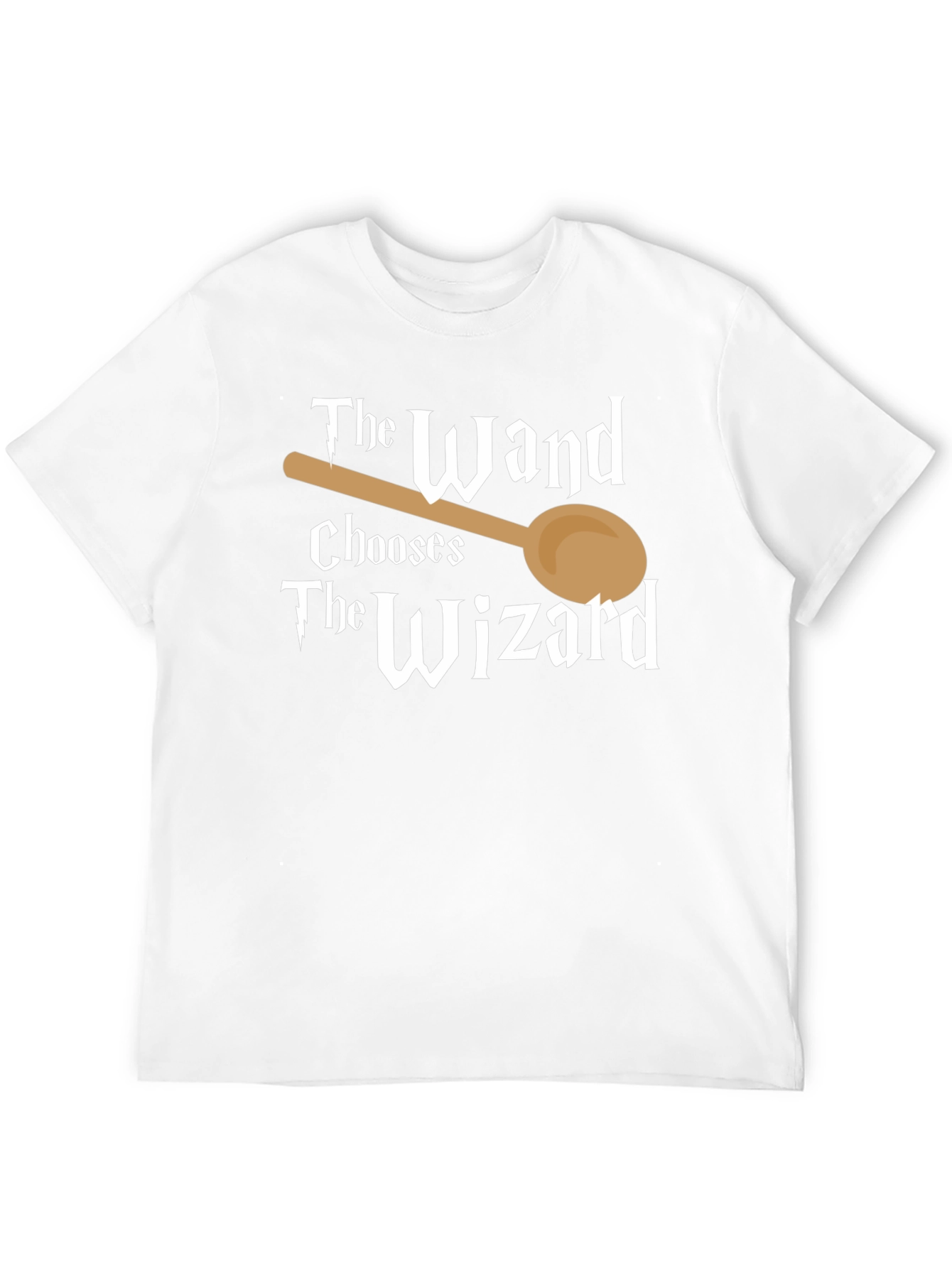 Black The Wand Chooses The Wizard Funny T-Shirt view 12