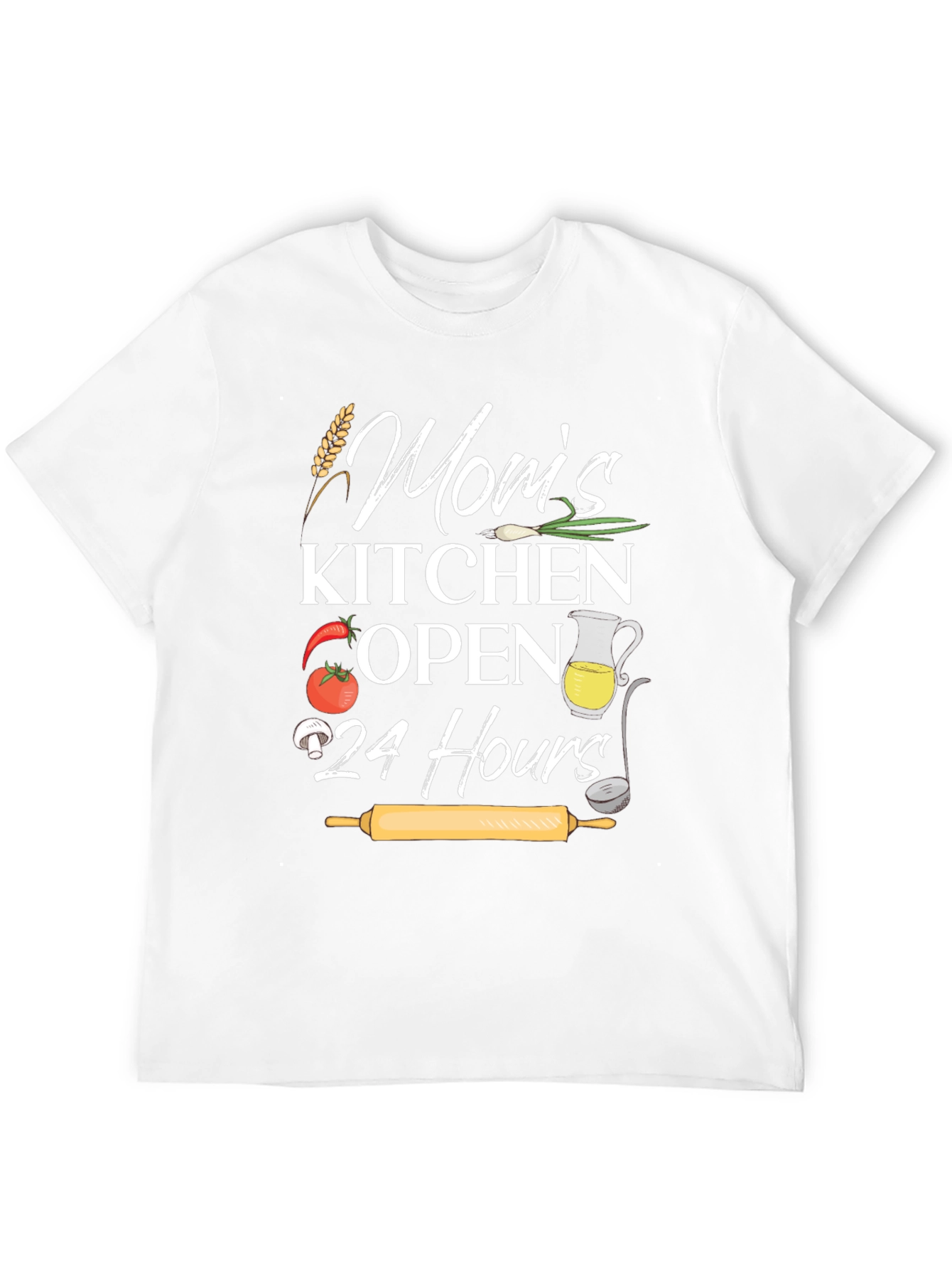 Black Mom's Kitchen Open 24 Hours Graphic Tee view 12