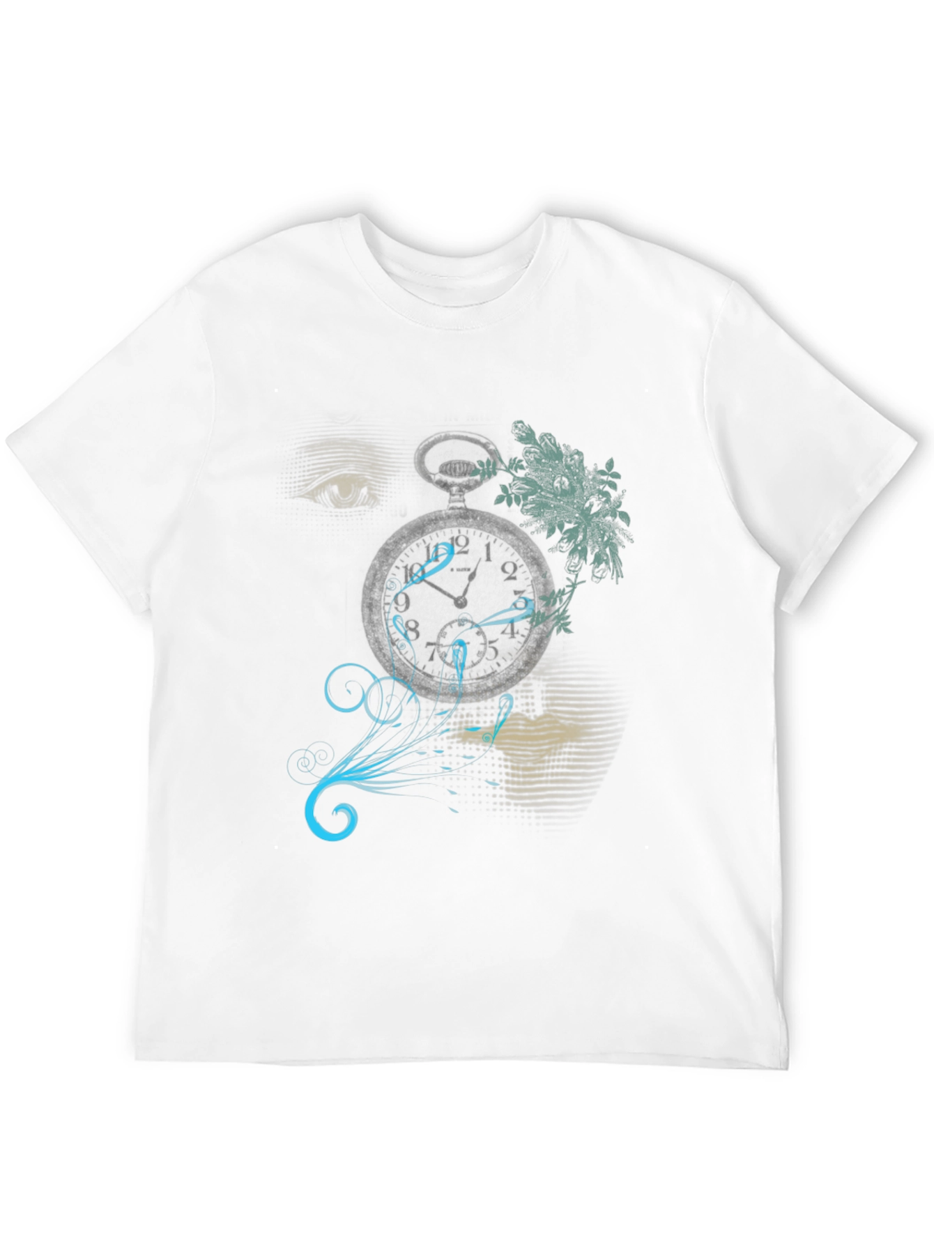 Black Surreal Dreamscape Graphic Print T-Shirt view 12