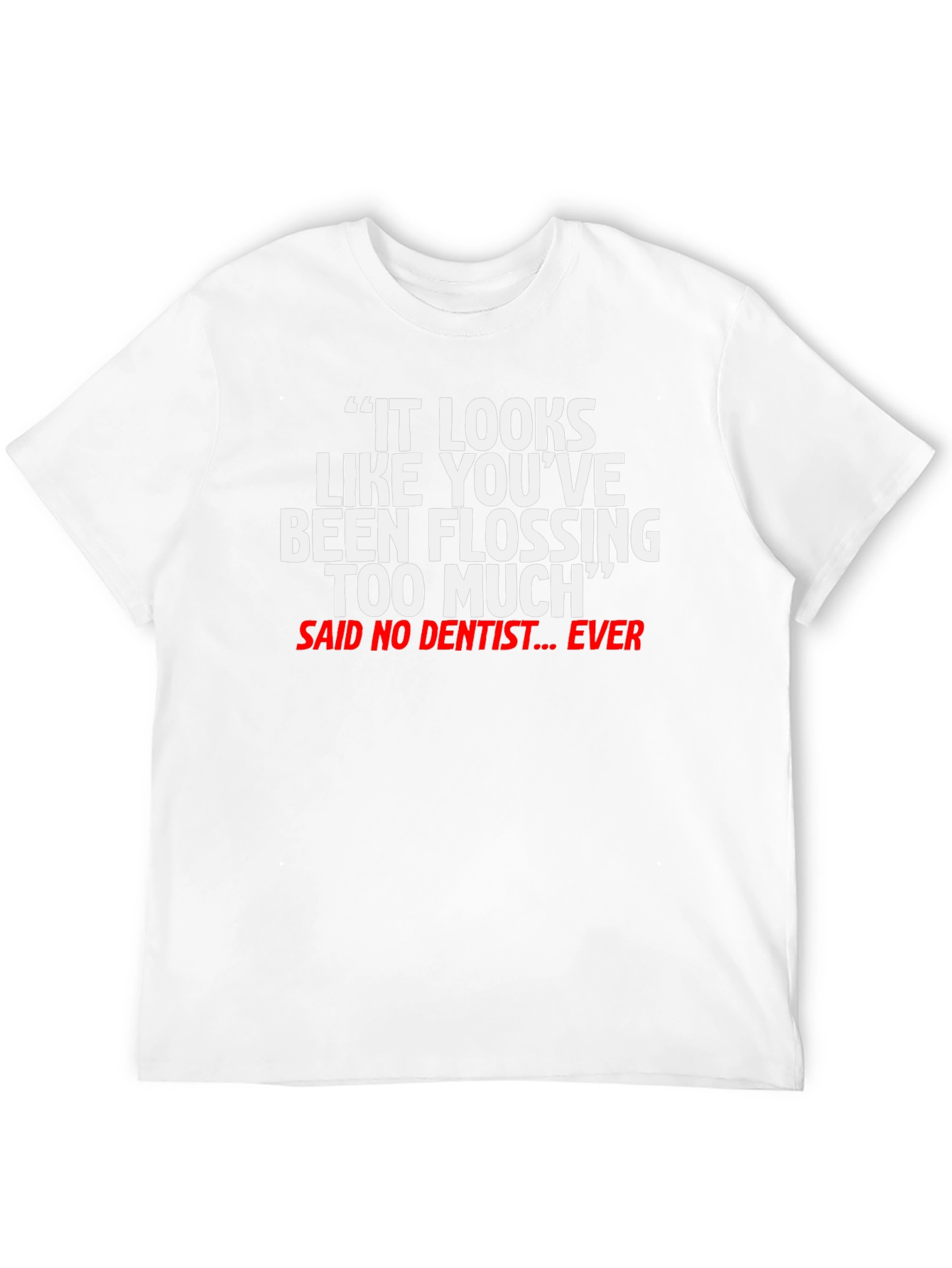 Black Flossing Too Much Funny Dentist T-Shirt view 12